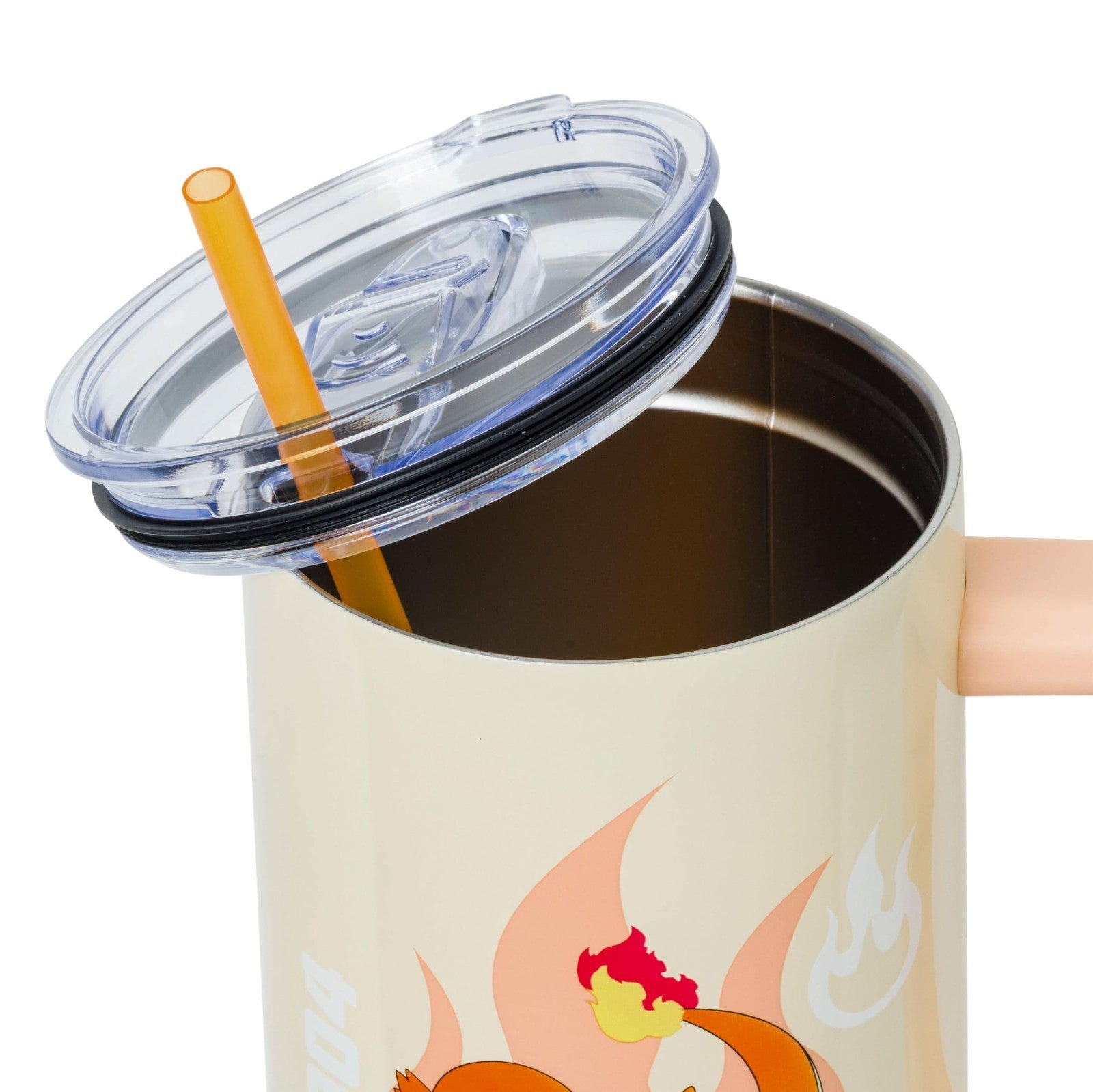 Charmander Stainless Steel Tumbler with Handle   40oz, Fits Standard Cup Holder4