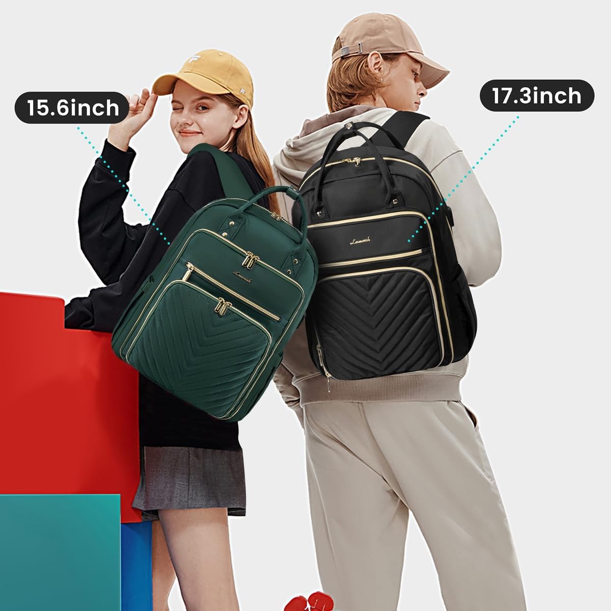 Stylish Water Resistant Laptop Backpack for Women   Travel, Work, Teacher, Nurse4