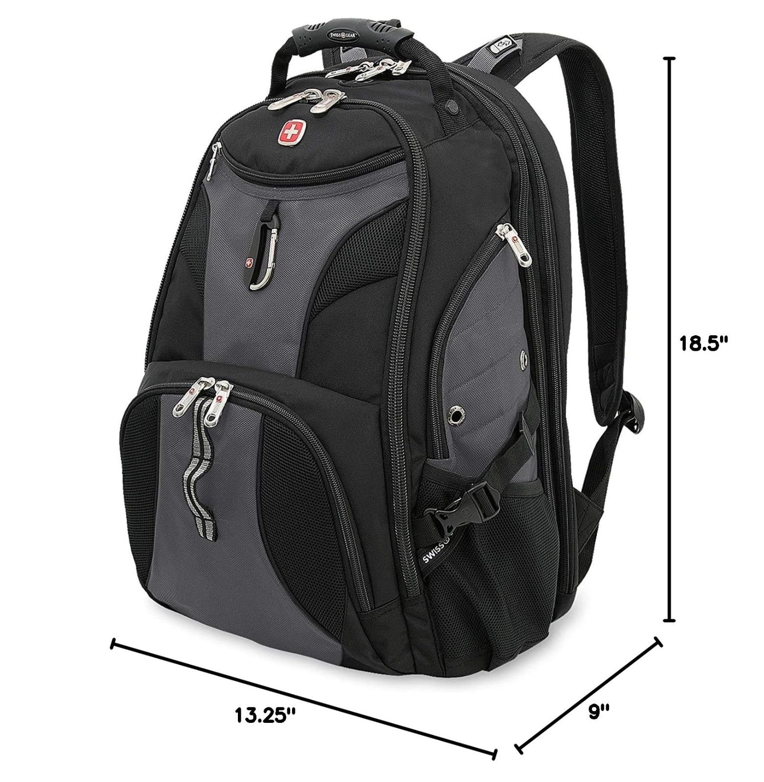 TSA Friendly 17 Inch Laptop Backpack, RFID Protection, Lay Flat Design, Black, 32
