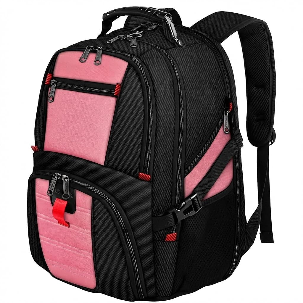 Large Laptop Backpack for Women, Heavy Duty Travel Bag, Waterproof, Stylish Desi1
