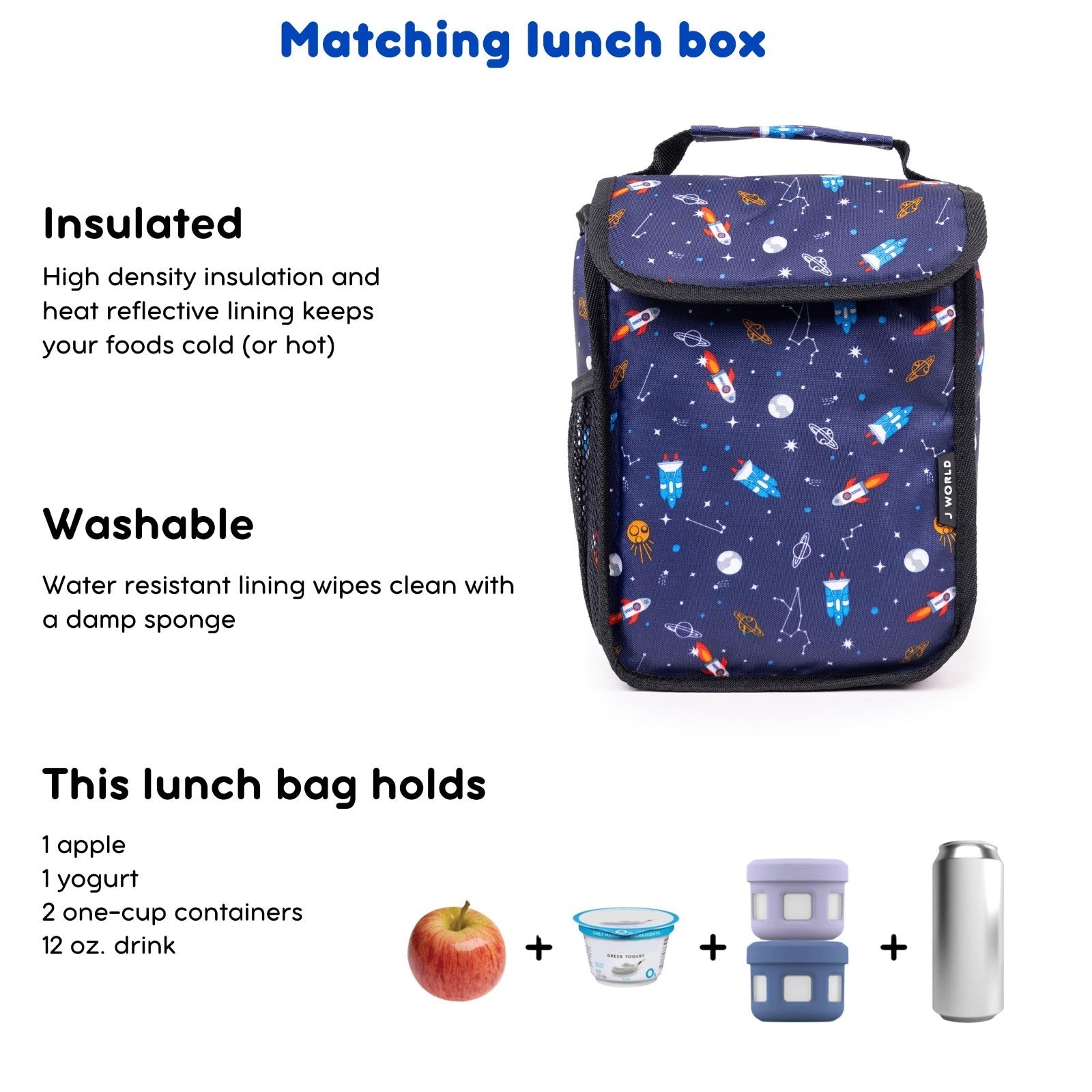 Kids Rolling Backpack & Lunch Bag Set   Elementary School Carry On Suitcase with5