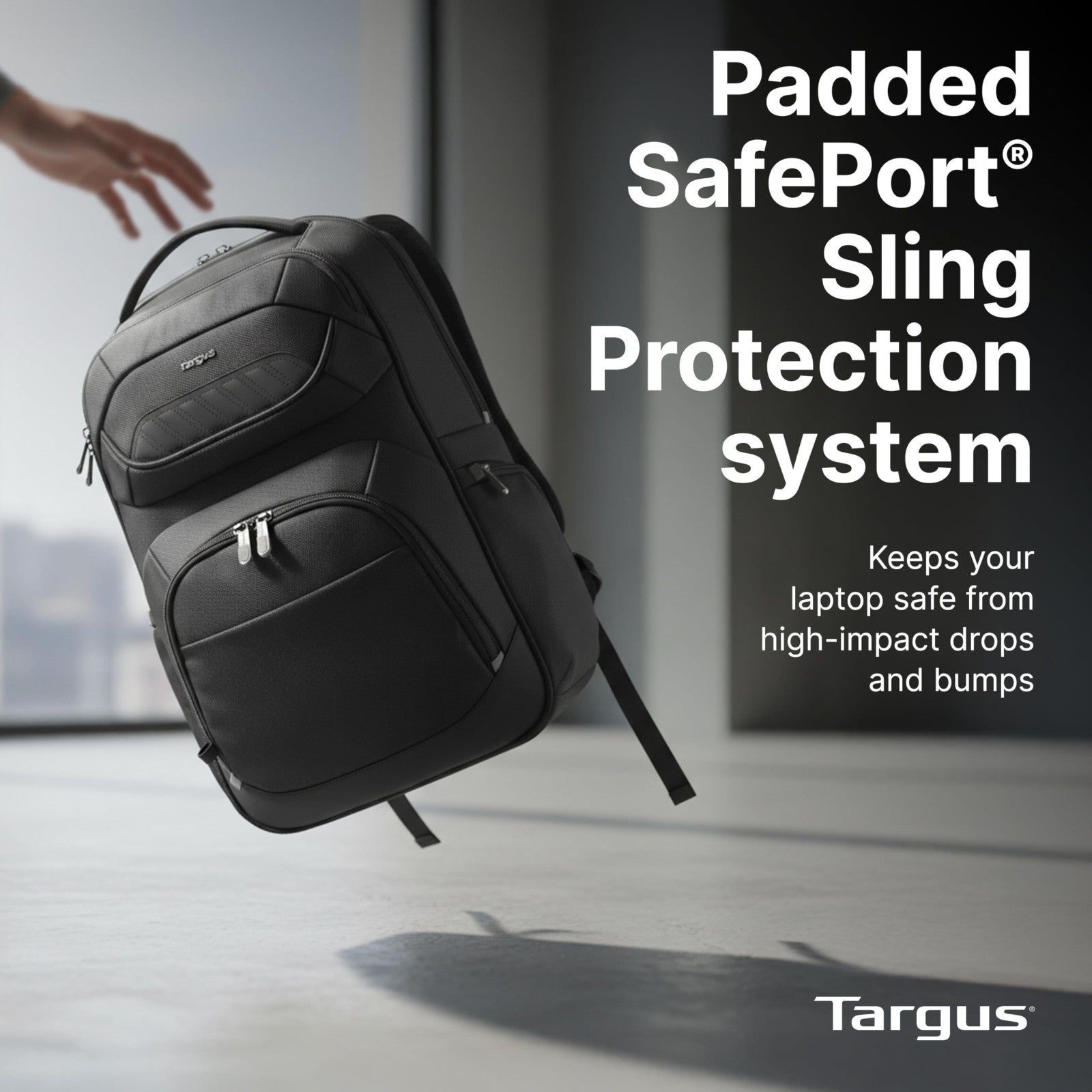 16 Inch Laptop Backpack, Travel Bag for Men & Women, Water Resistant, Black3