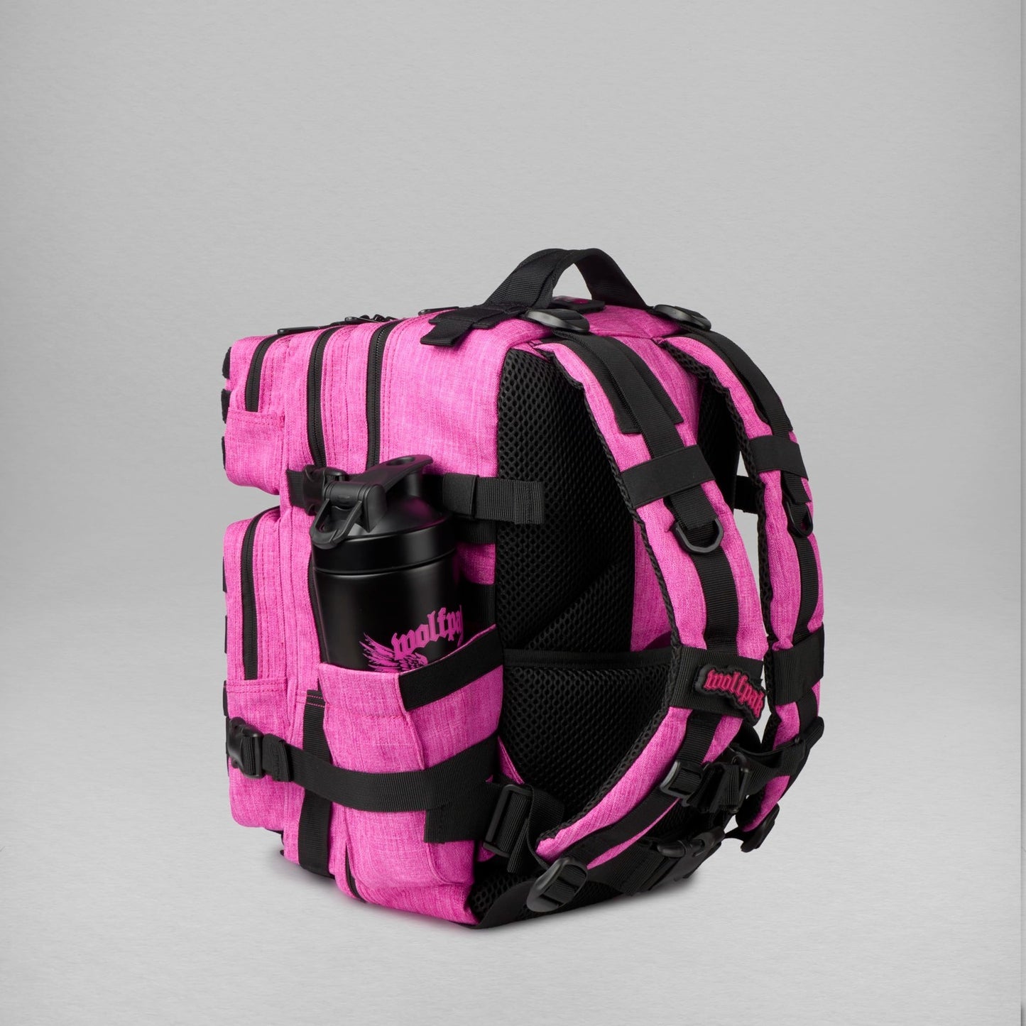 Durable 25L Athletic Gym Backpack   Waterproof Oxford, MOLLE Webbing, Laptop Poc5