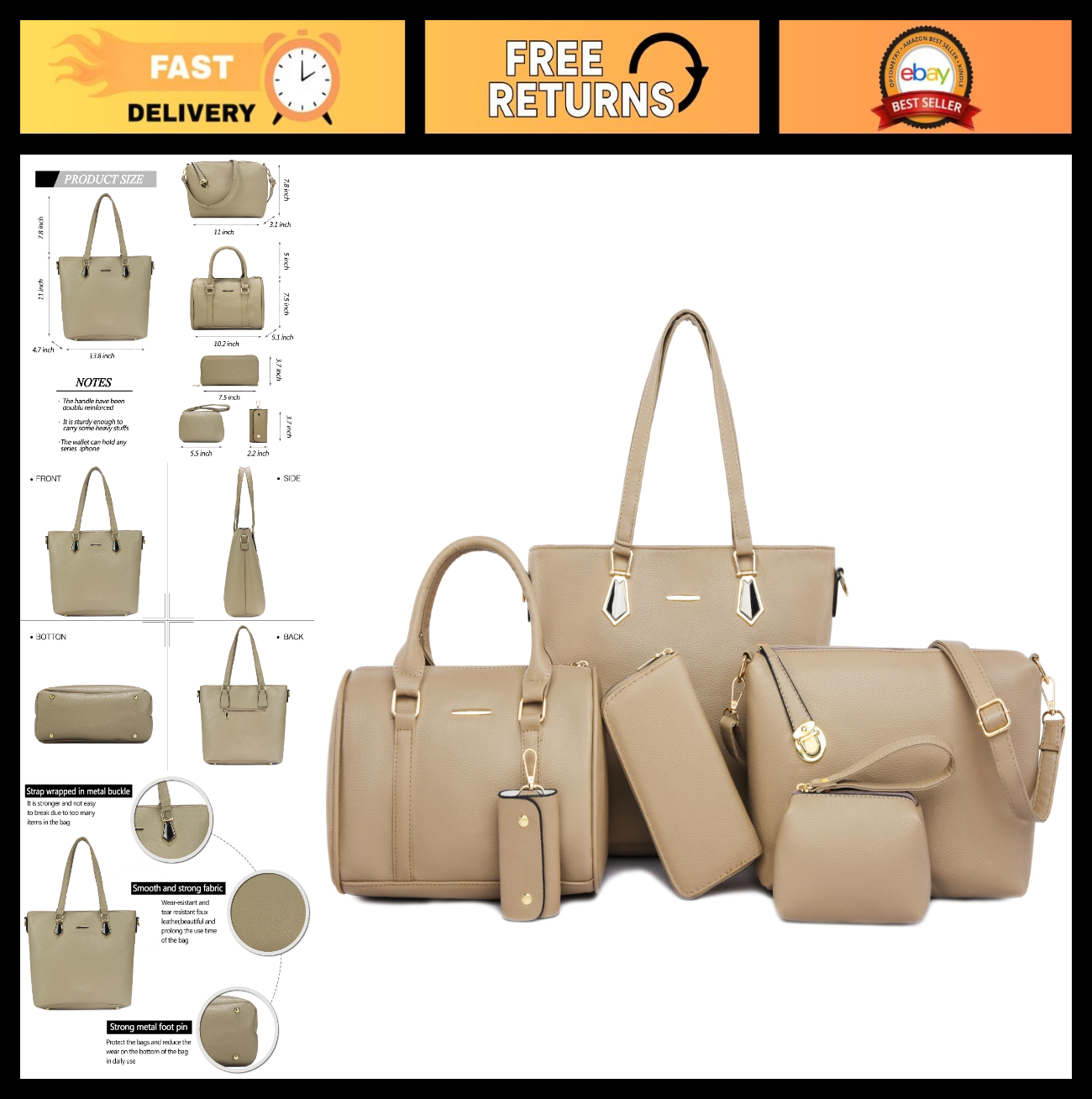 Stylish Designer Handbags for Women - Satchel, Shoulder Tote & Top Handle Bag0