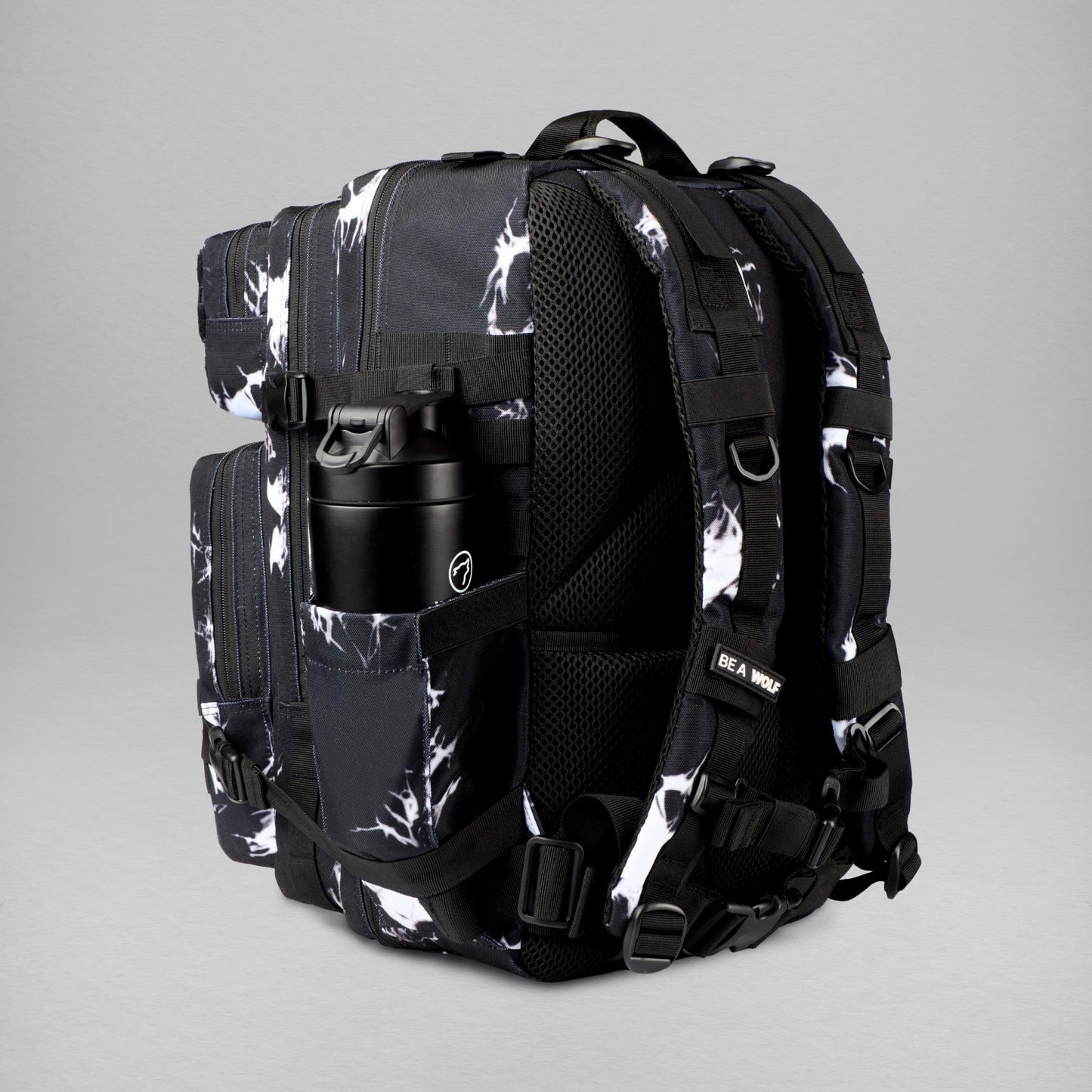 Durable 45L Waterproof Gym Backpack   1000D Oxford, MOLLE Webbing, Laptop Pocket5