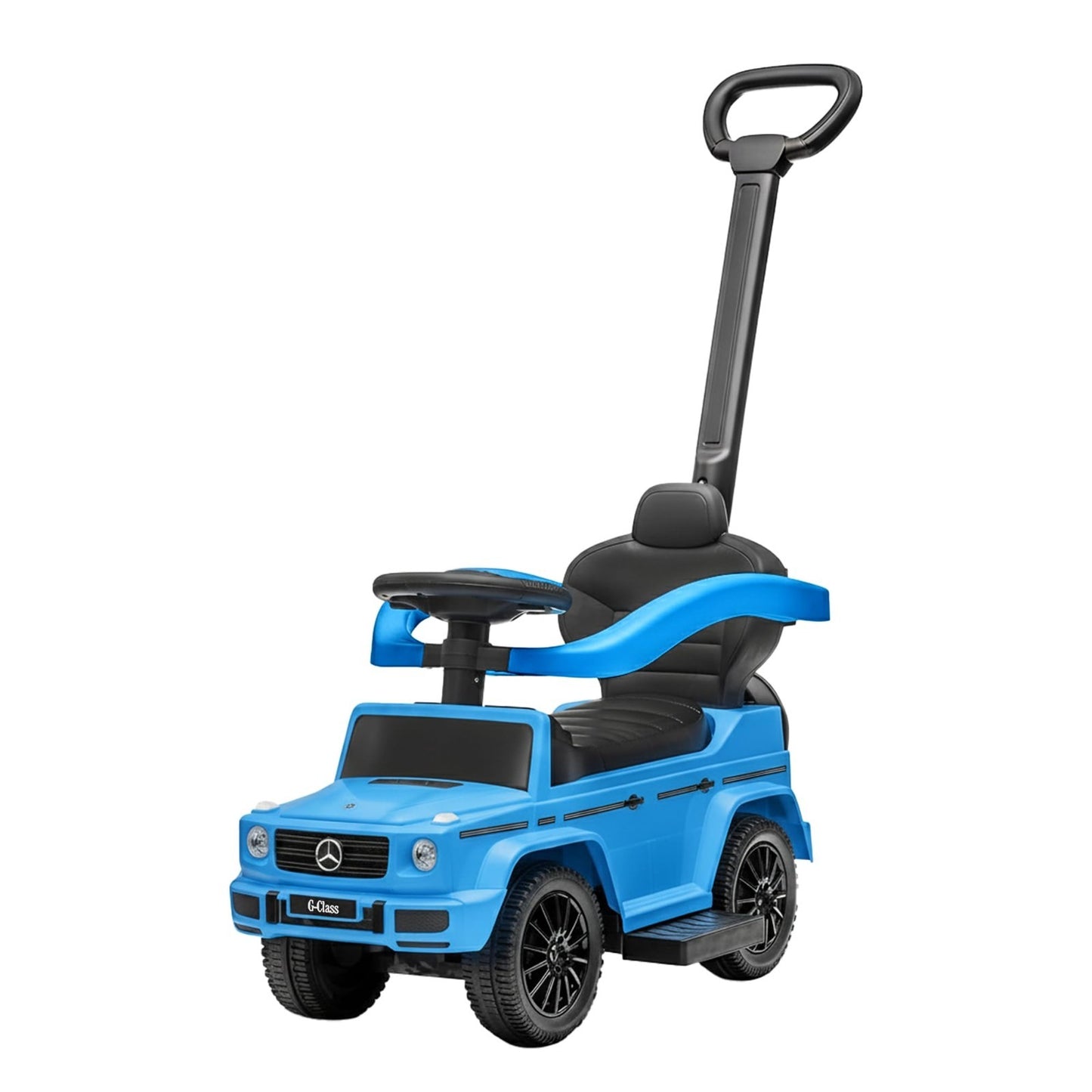 3-in-1 Kids Push Car Stroller, Mercedes G-Wagon, Detachable Handle, Safety Rails1
