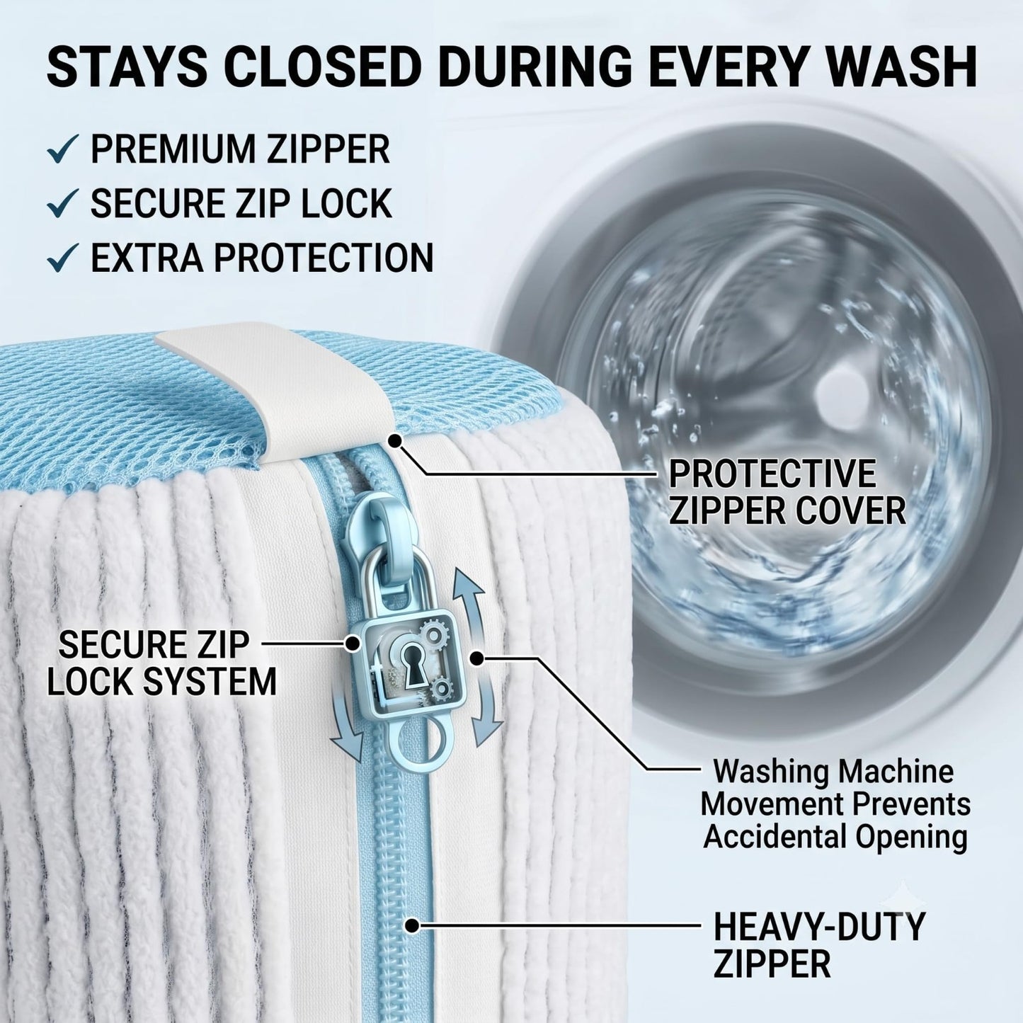 Shoe Washing Machine Bag for Sneakers - 360° Microfiber Laundry Protector, 2-Pac8