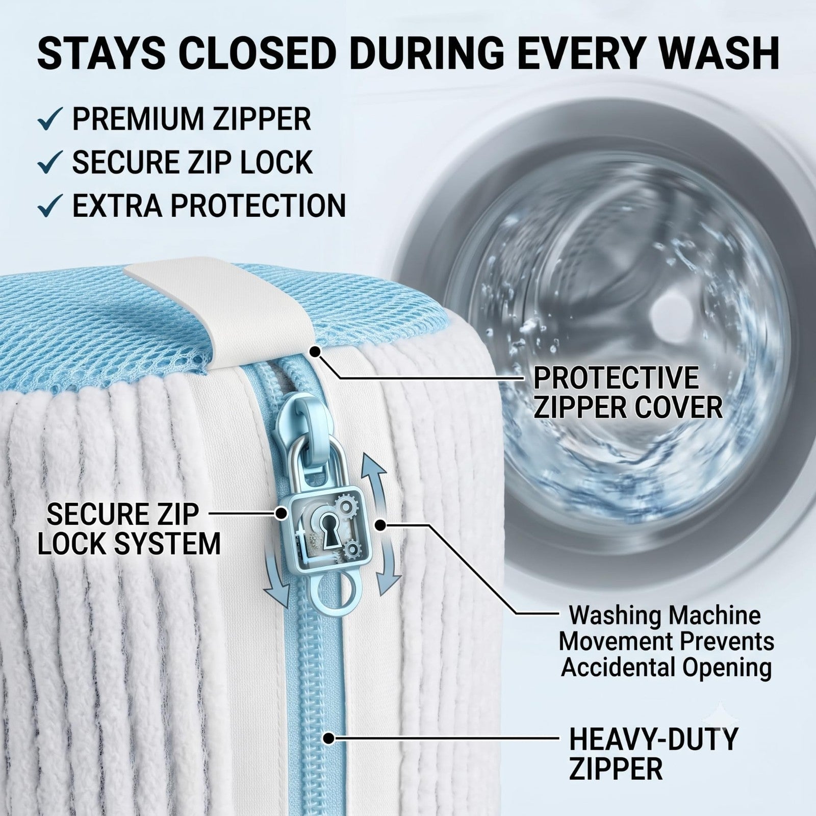 Shoe Washing Machine Bag for Sneakers - 360° Microfiber Laundry Protector, 2-Pac8