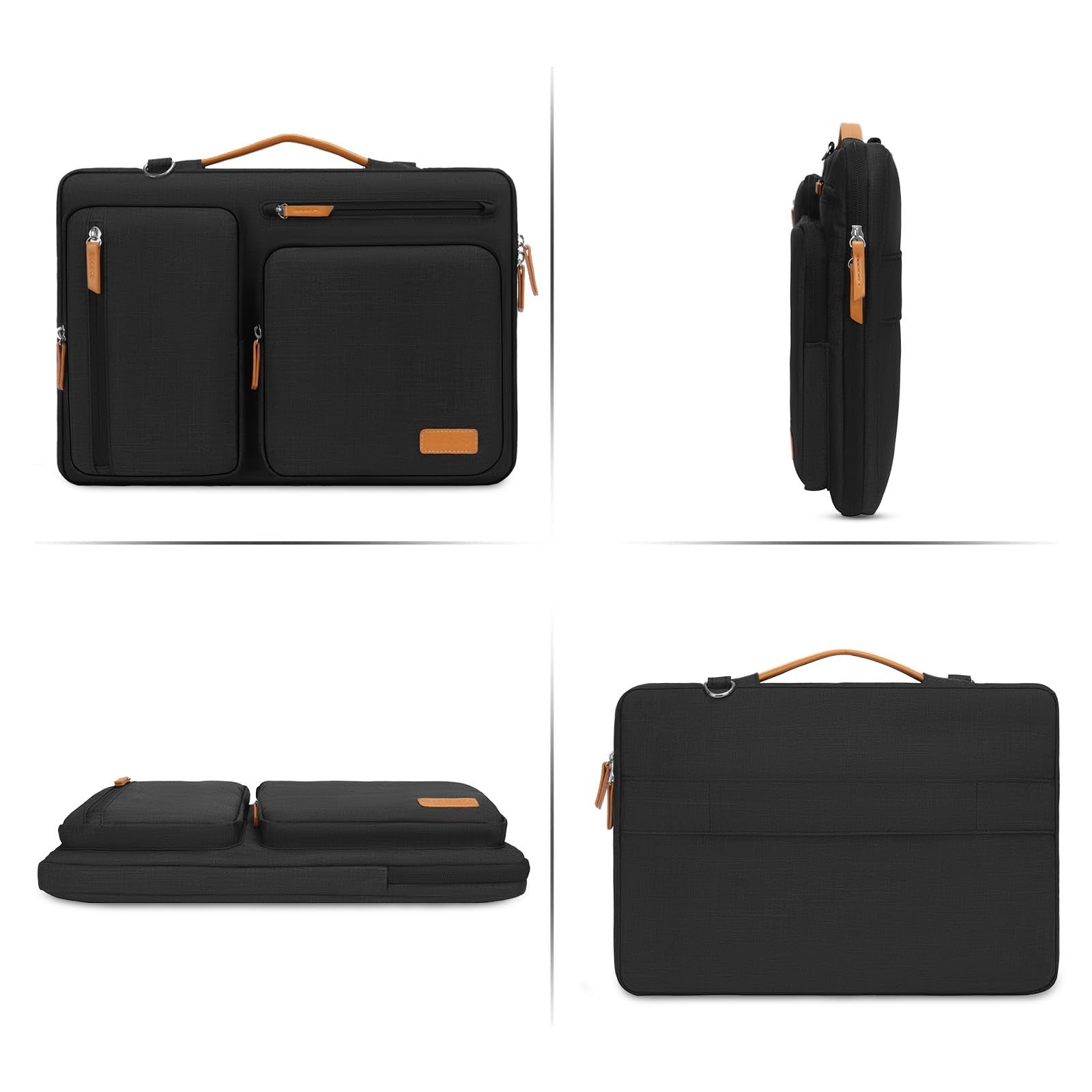 360 Protective Laptop Shoulder Bag for 15-15.6" Computers, Side Open Messenger w6