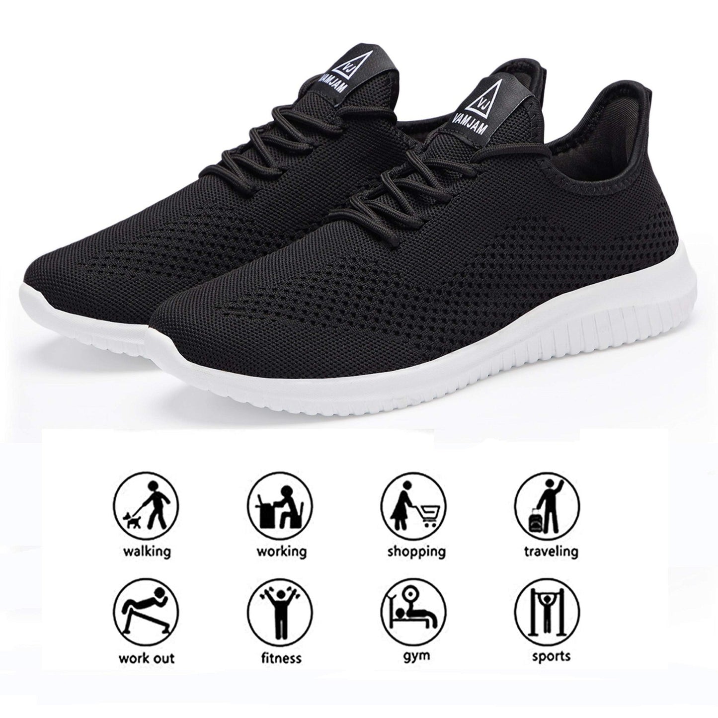 Ultra Lightweight Men's Running Shoes, Breathable Non-Slip Athletic Sneakers, Ca4