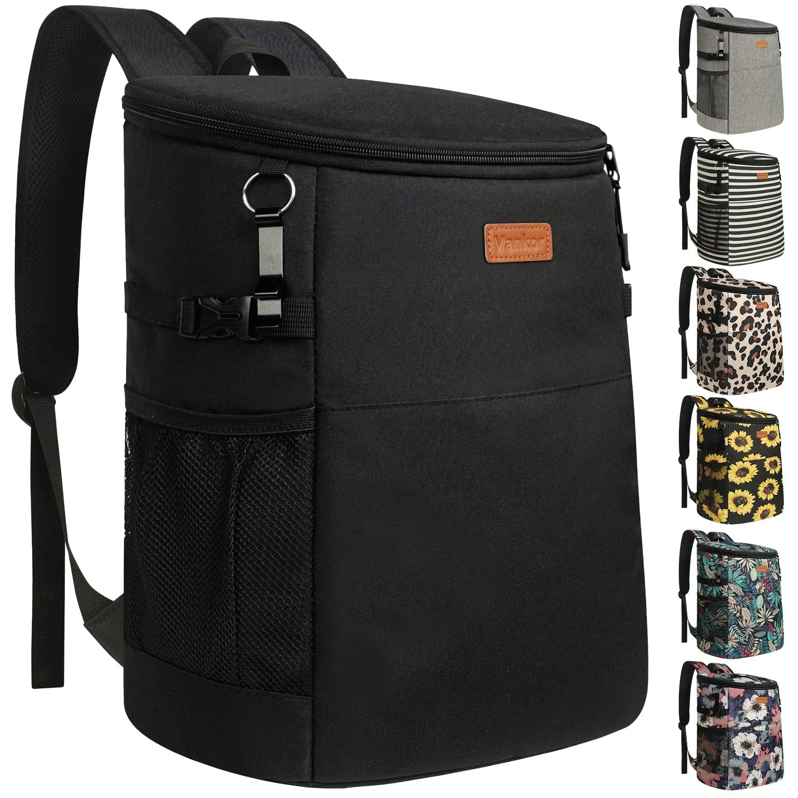 Insulated Camping Cooler Backpack - Holds 30-45 Cans, Waterproof, Leak-Proof, Pe1