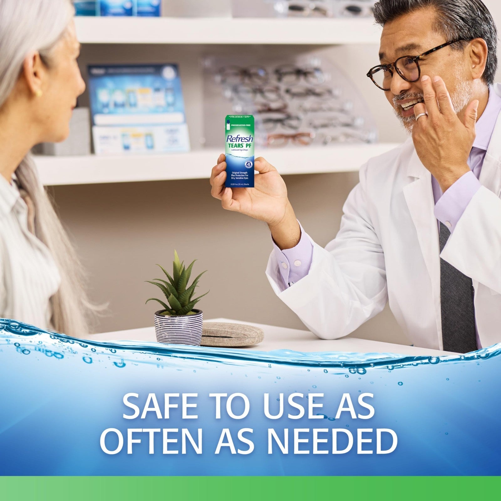 Preservative-Free Artificial Tears Eye Drops, Lubricant, 0.33 fl oz (Pack of 2)5