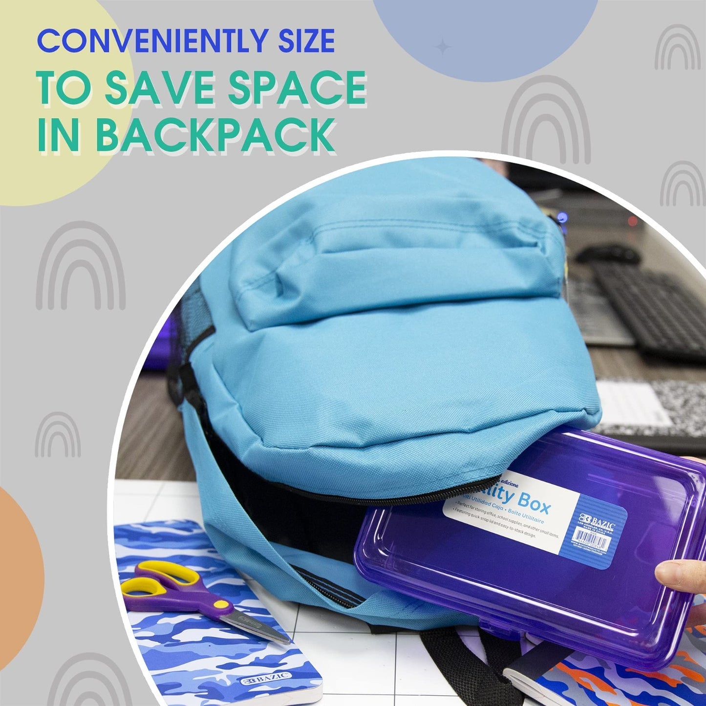 Multipurpose Stackable Pencil Box   24 Case, Ideal for School & Office Storage5