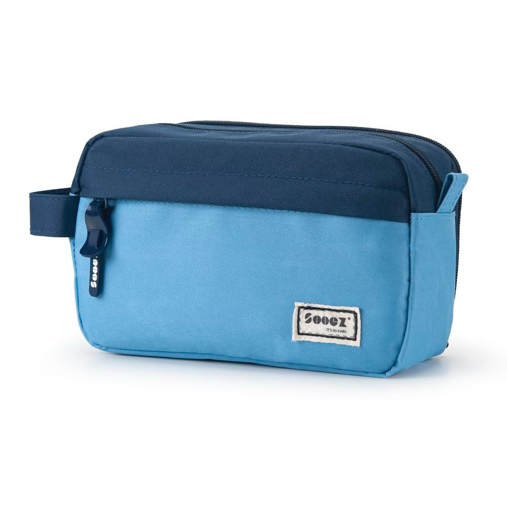 High Capacity Pencil Case Organizer   Big Pouch with Easy Grip Handle, Blue1