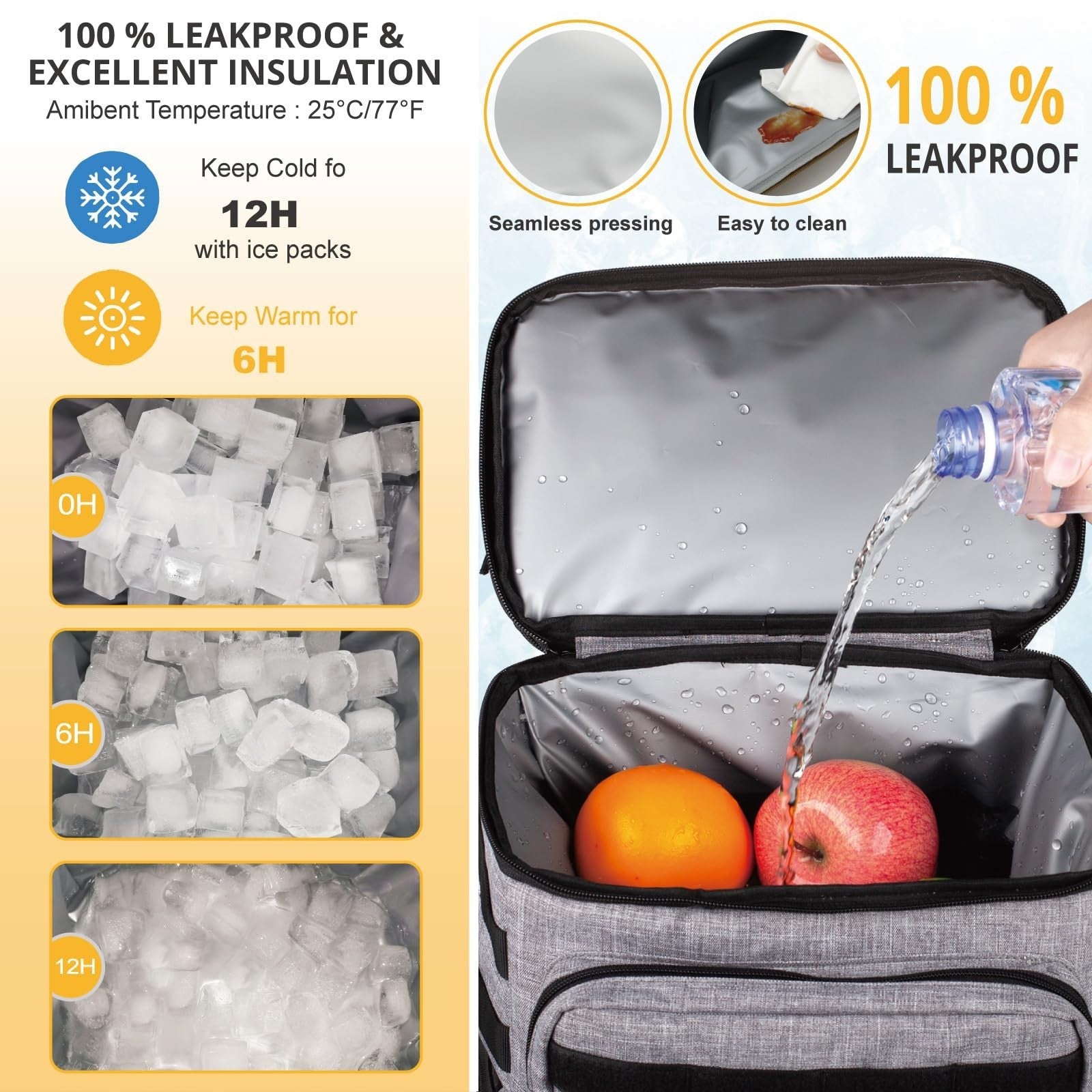 Tactical Insulated Cooler Backpack - Lightweight, Leakproof, Waterproof for Trav4