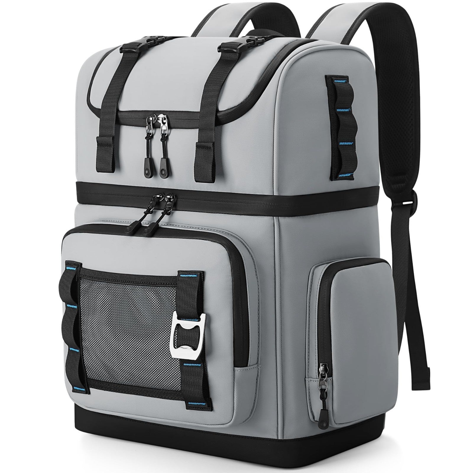 Large Waterproof Insulated Cooler Backpack - Leak Proof, Double Decker, 26L, Ide1
