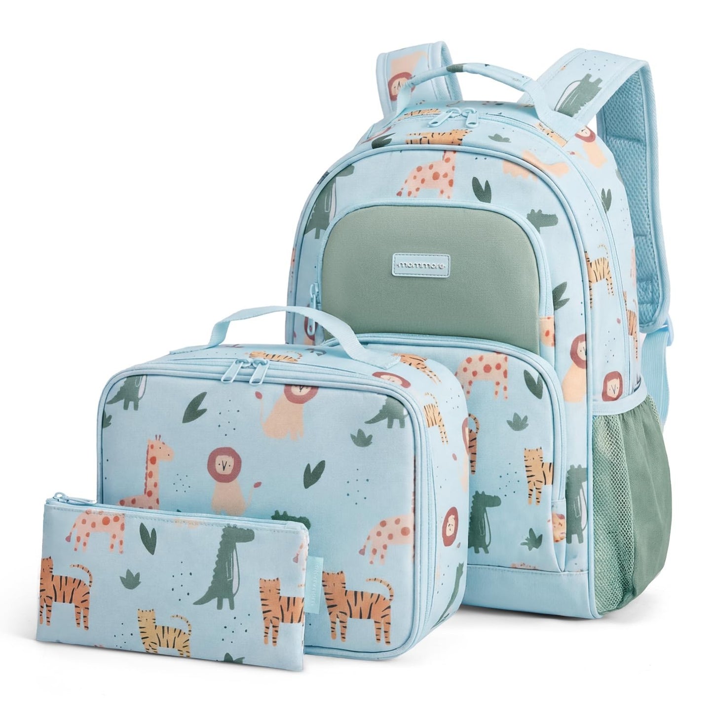 Kids Backpack Set for Kindergarten, 3-Piece School Bag with Lunch Box & Pencil C1