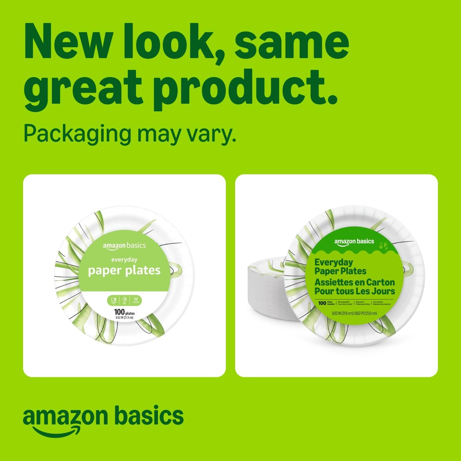 Disposable Paper Plates 8.62"   Microwave Safe, Cut Resistant, Soak Proof, 100 C2
