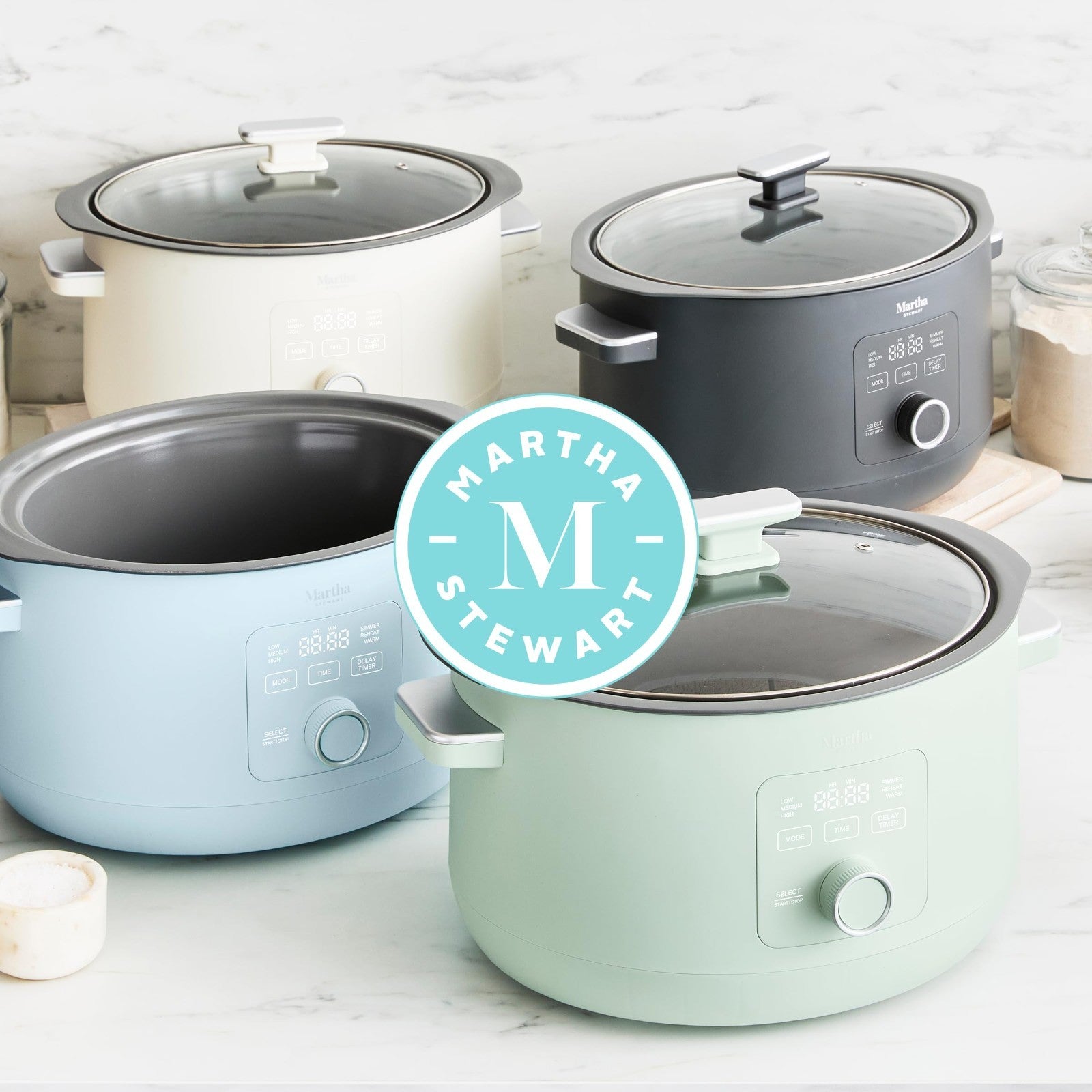 8 QT Programmable Slow Cooker with Timer, Nonstick Ceramic Crock, 3 Heat Setting11