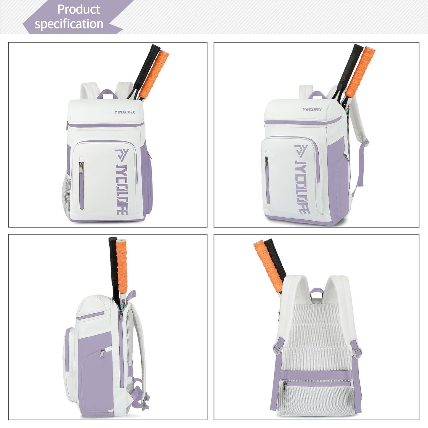 Waterproof Gym Duffel Backpack with Shoe Compartment, 4 Carry Methods, Sports &4
