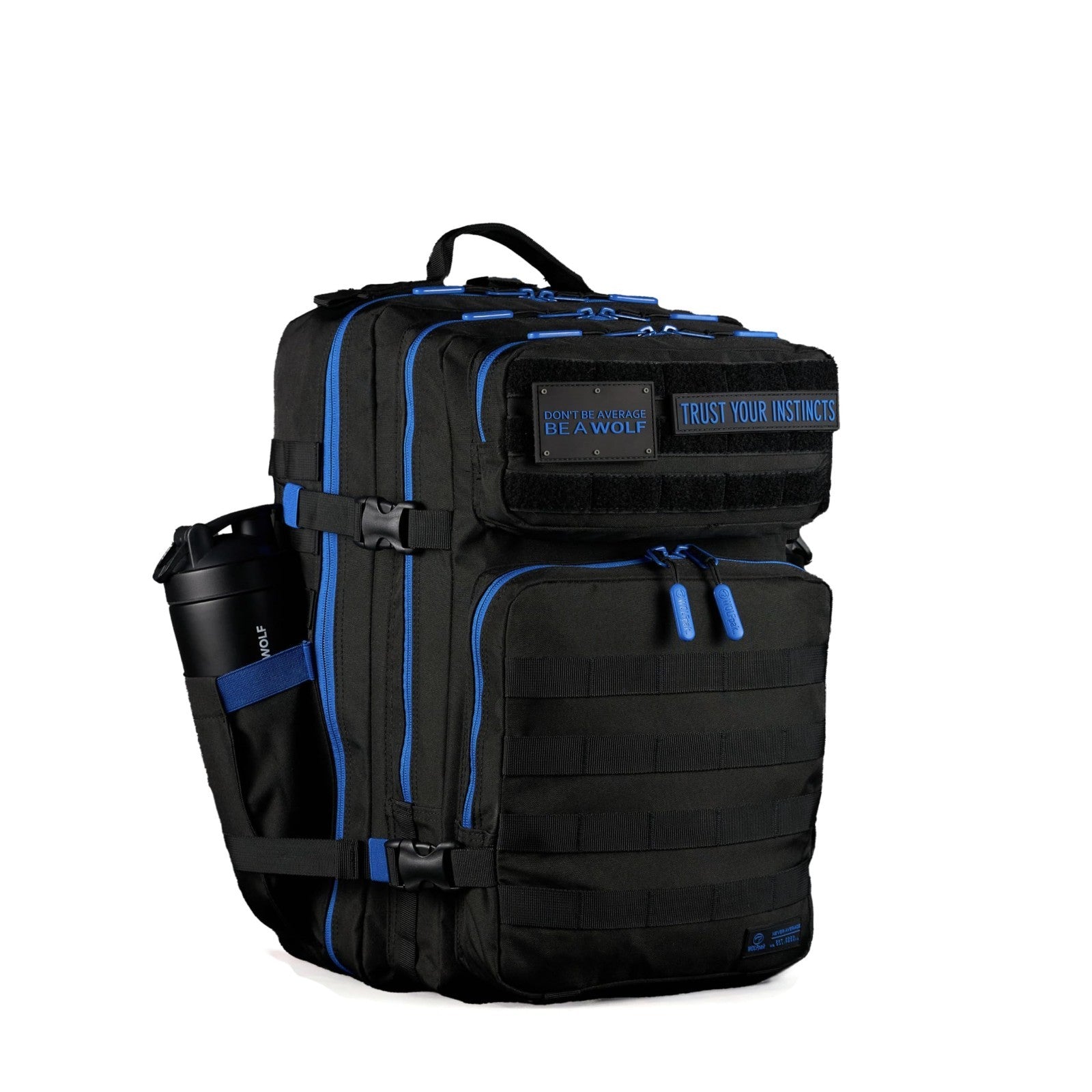 Durable 45L Waterproof Gym Backpack   MOLLE Webbing, Laptop Pocket, 1000D Oxford2