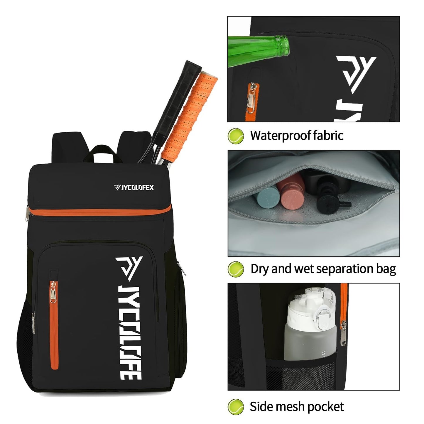 Waterproof Gym Duffel Backpack with Shoe Compartment, 4 Carry Methods, Sports &7