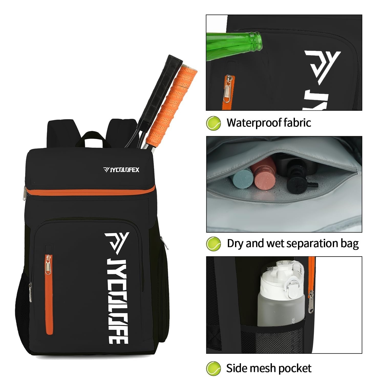 Waterproof Gym Duffel Backpack with Shoe Compartment, 4 Carry Methods, Sports &7