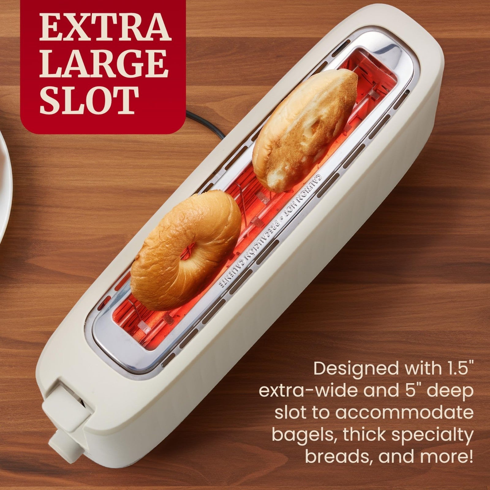 2-Slice Long Slot Toaster with Cool-Touch Body, 6 Browning Levels, Extra-Wide Sl4
