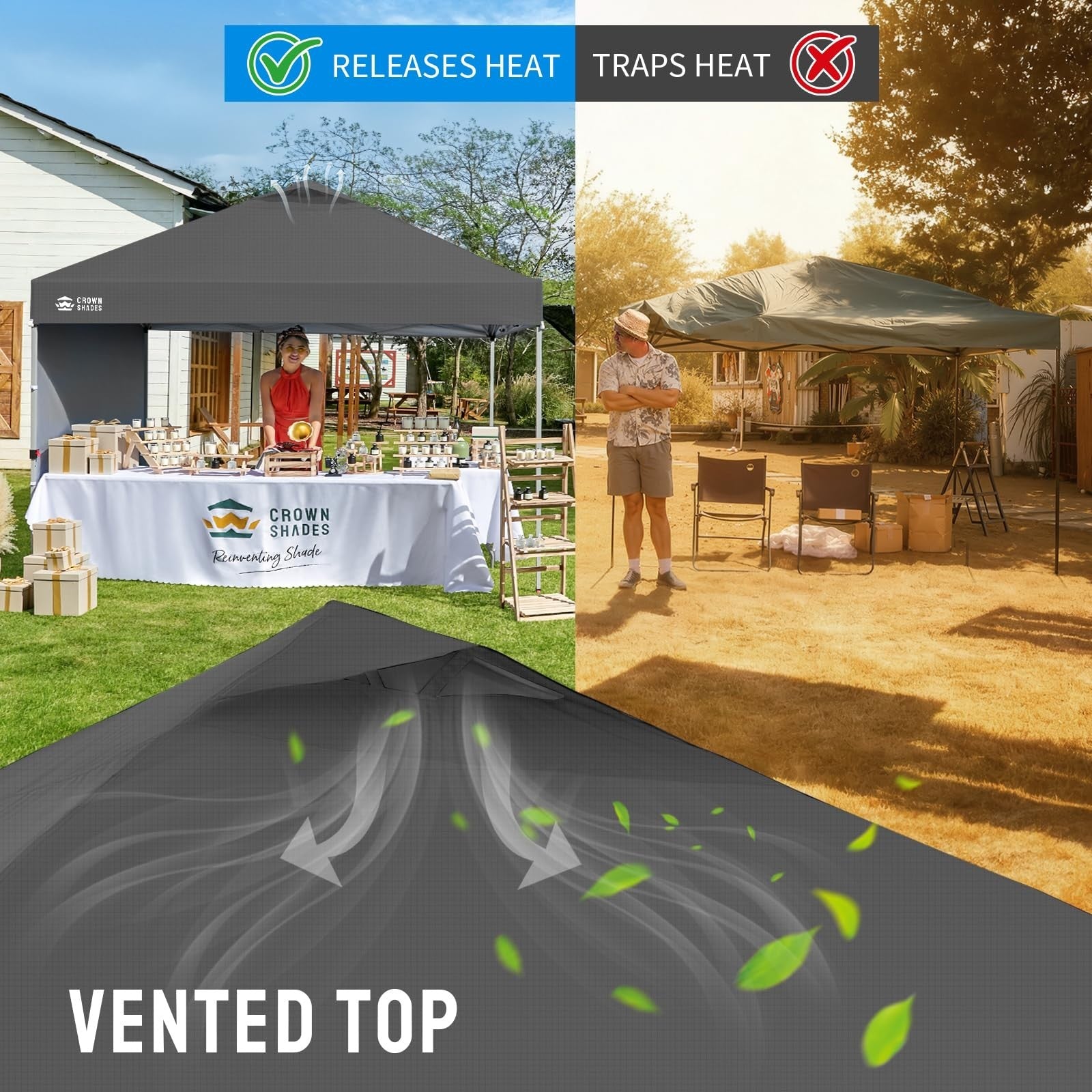 10x10 Pop Up Canopy Tent with Side Wall, Easy Setup Outdoor Gazebo, Sun Shade fo6