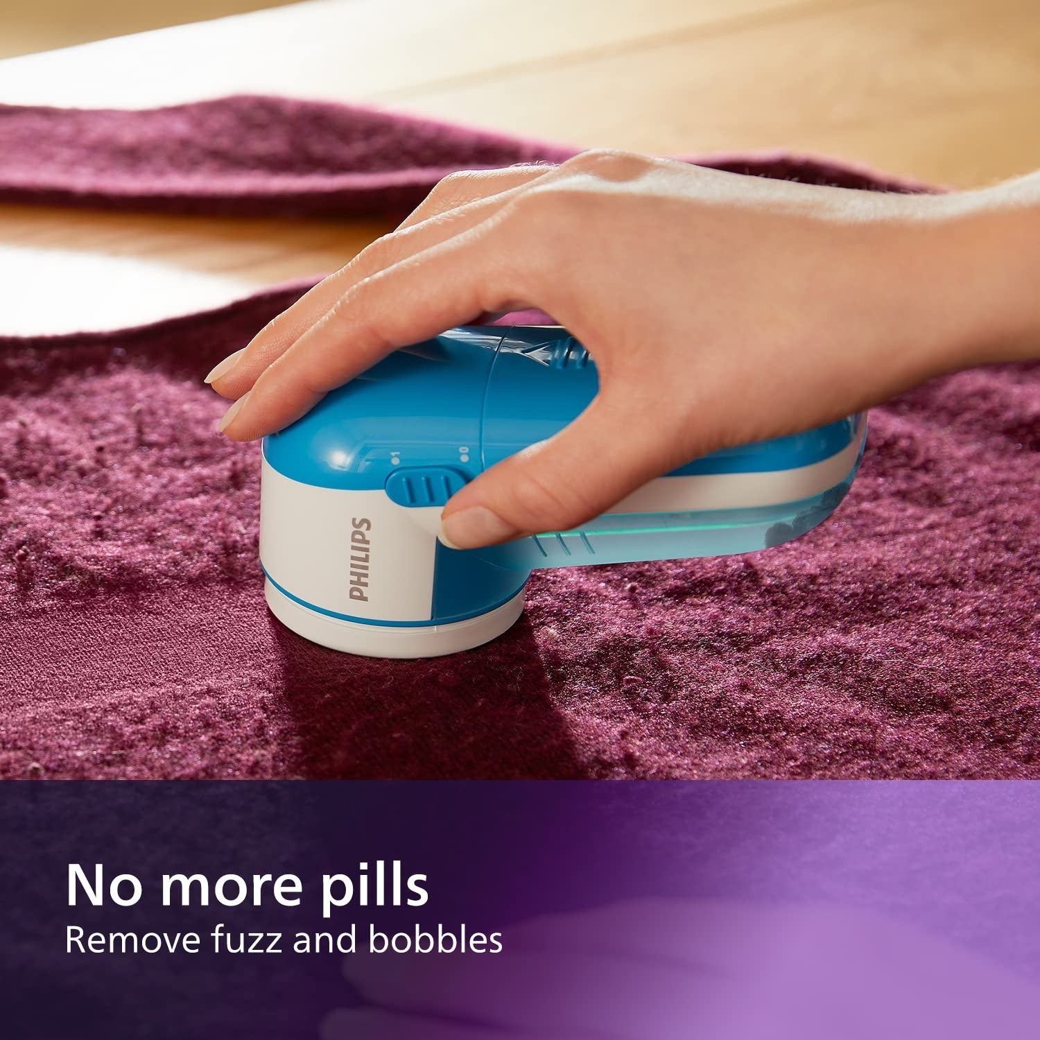 Fabric Shaver for All Garments - Removes Fabric Pills, Large Blade, Cleaning Bru7
