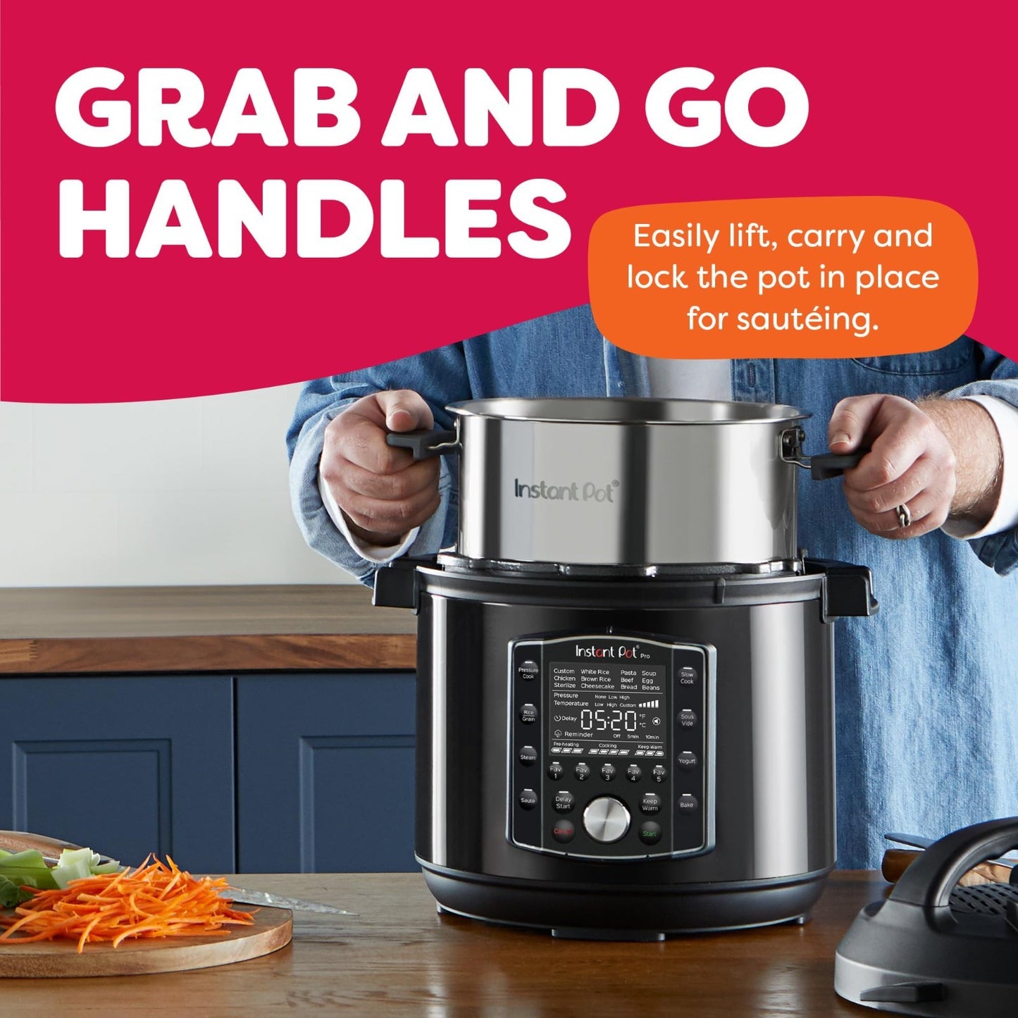 10-in-1 Electric Pressure Cooker, Slow Cooker, Rice Steamer, Sous Vide, 6 Quart,4