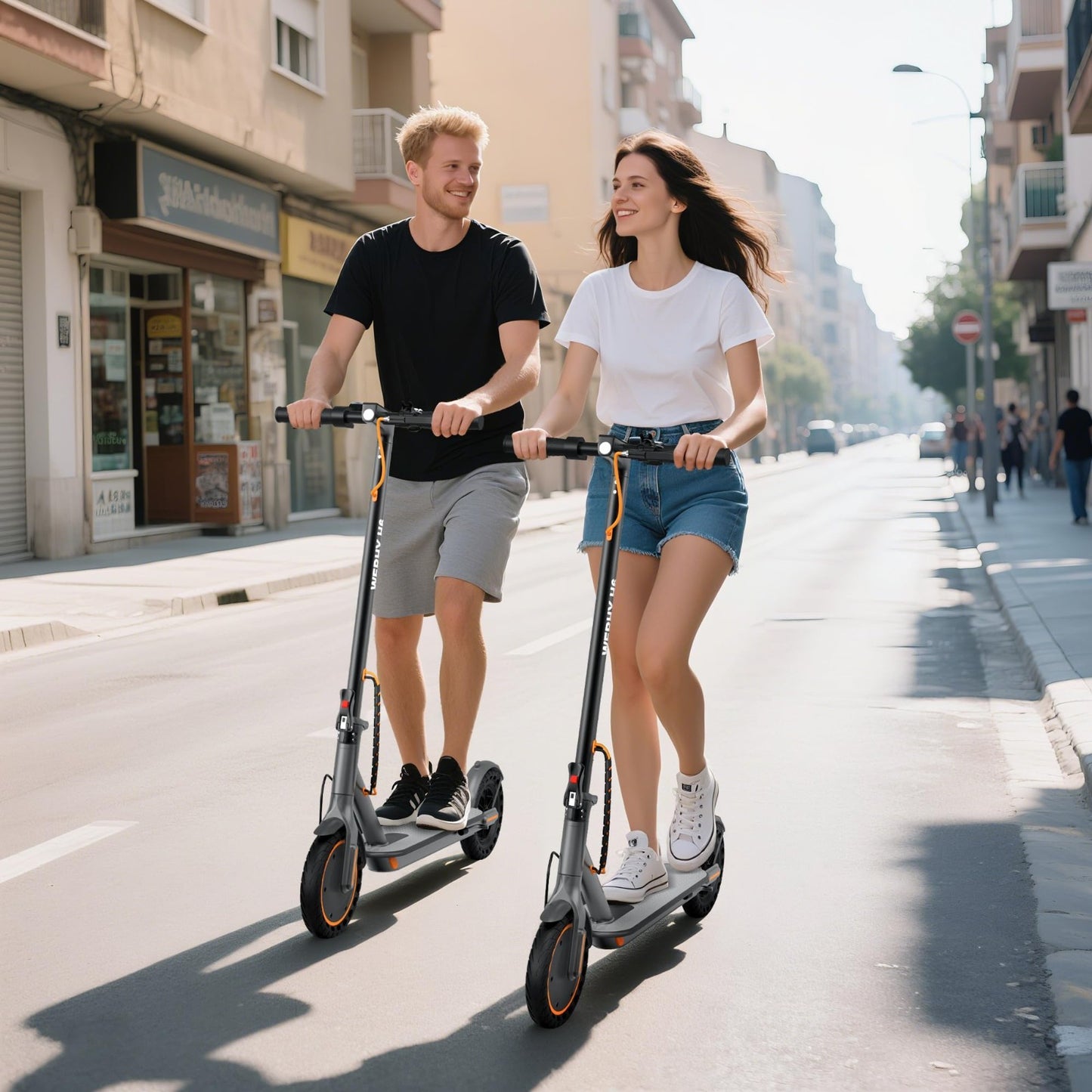Powerful Electric Scooter 500W/350W Motor, 19MPH Speed, 16-27 Miles Range, Foldi5