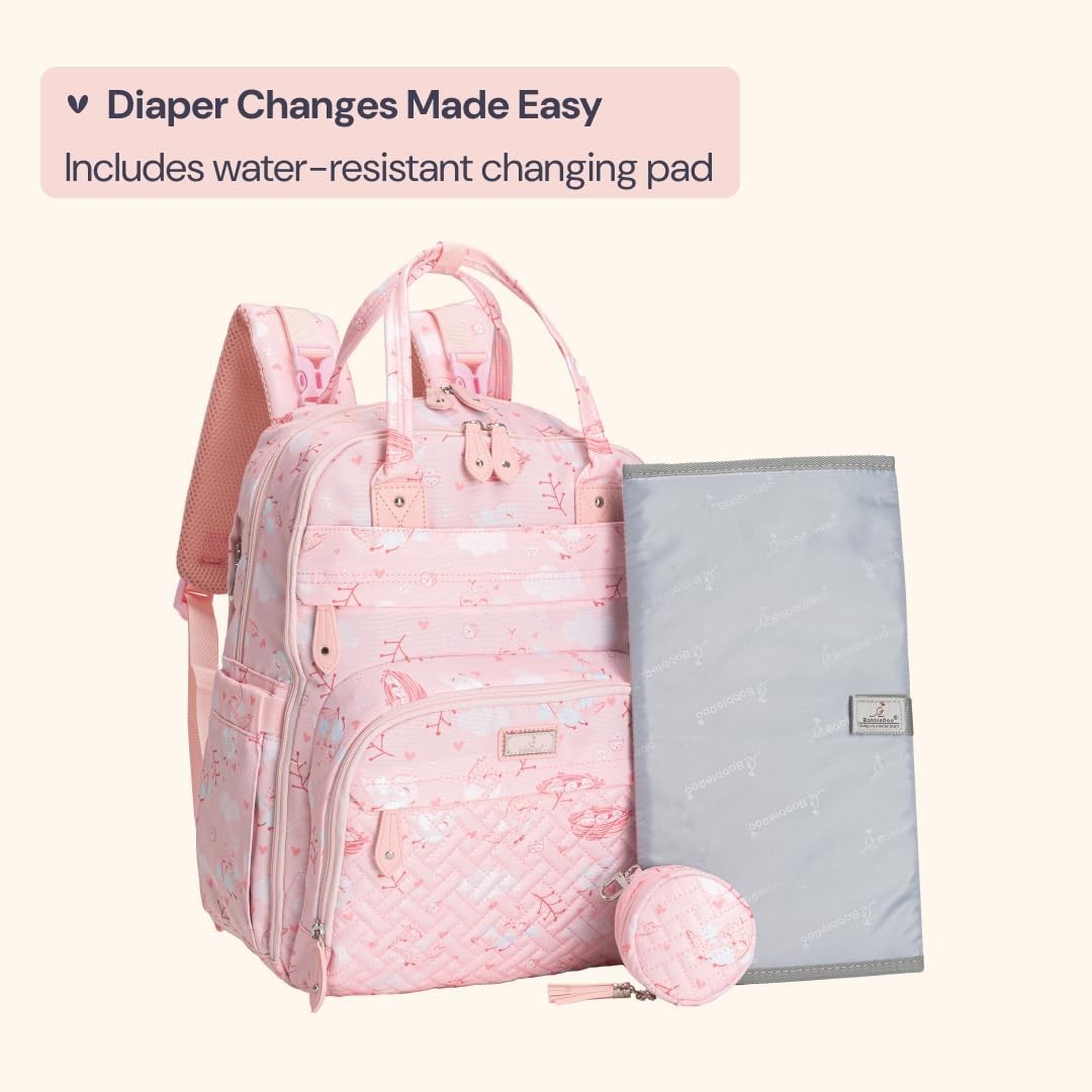 Multi Function Water Resistant Diaper Bag Backpack   Baby Travel Tote, Changing6