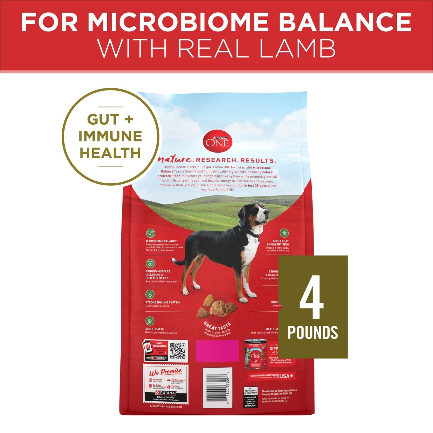 Premium Dry Dog Food   Lamb & Rice Formula, 4 Pack, 4 lb. Bags   Healthy Nutriti10