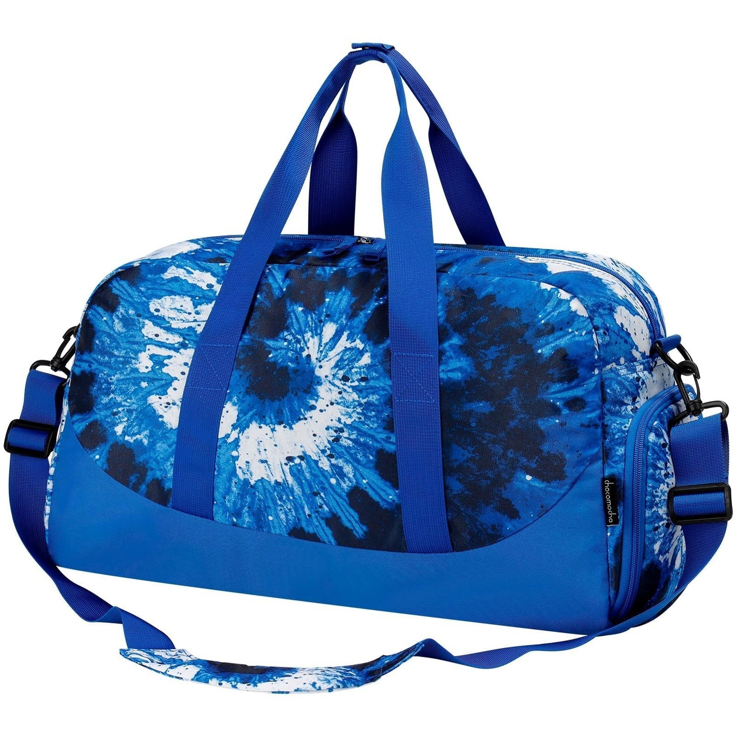 Kids Tie Dye Duffle Bag - Large Overnight Travel Bag with Shoe Compartment, Gym1