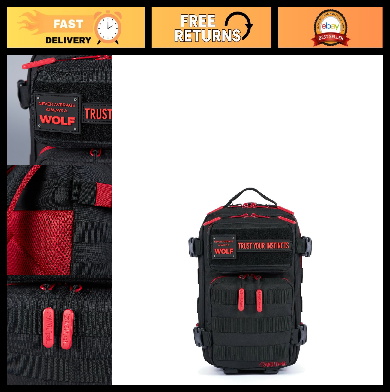Tactical Backpack for Men & Women | Compact Lightweight Everyday Carry Gym Bag0