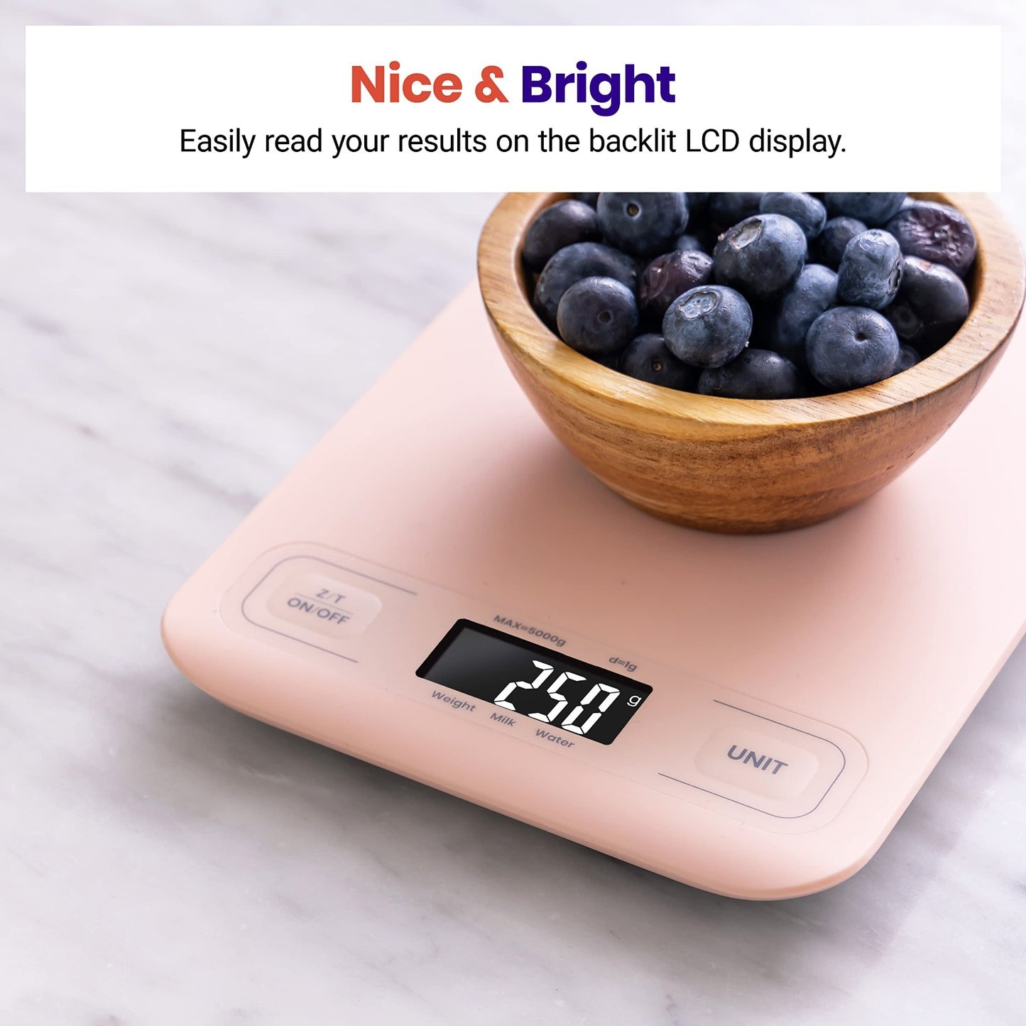 Digital Kitchen Scale   Grams & Ounces, Tare Function, Ideal for Baking, Meal Pr4