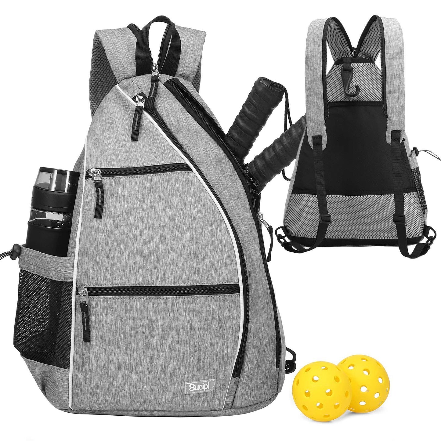 Adjustable Pickleball Backpack with Fence Hook, Large Capacity & Safety Pocket1