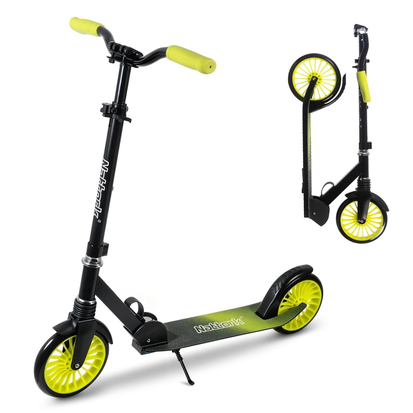 Adjustable Height Kick Scooter for Kids & Teens, 240 LBS Max Load, Foldable, 8"1