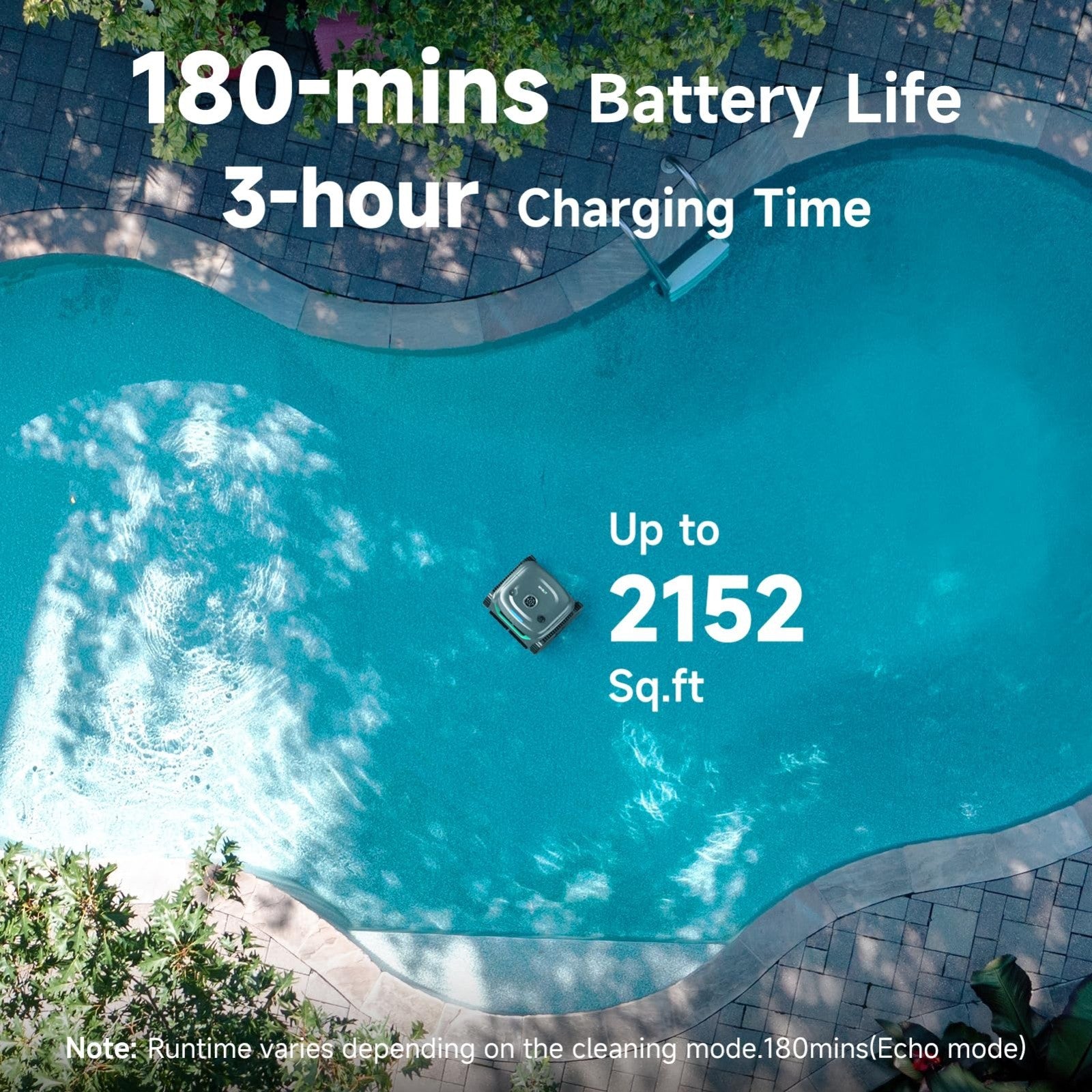 Cordless Pool Vacuum Robot for Inground Pools | 2152 Sq.ft Cleaning, App Control6