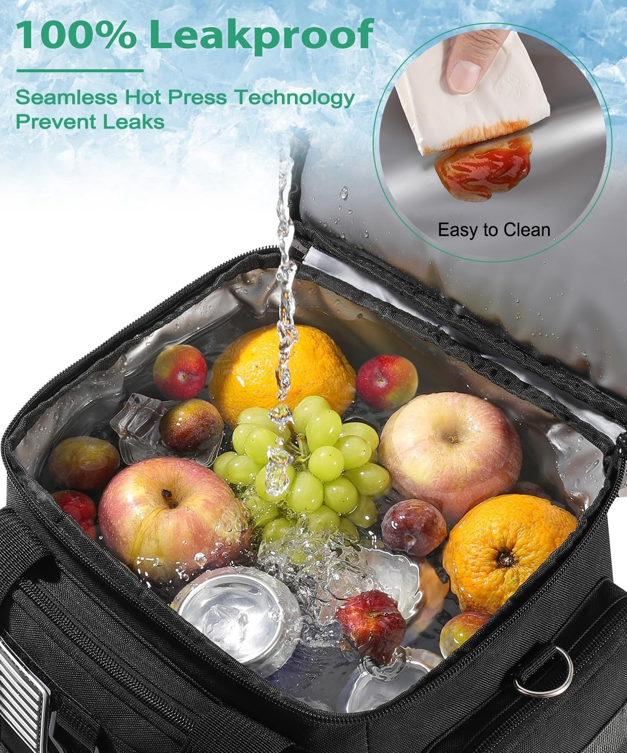 Tactical Insulated Lunch Bag - Large Heavy Duty Cooler, Leakproof & Expandable f6