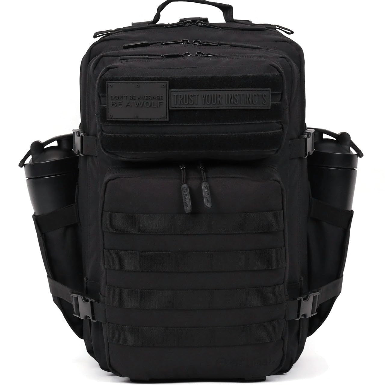 Durable 45L Waterproof Gym Backpack   MOLLE Webbing, Laptop Pocket, 1000D Oxford1