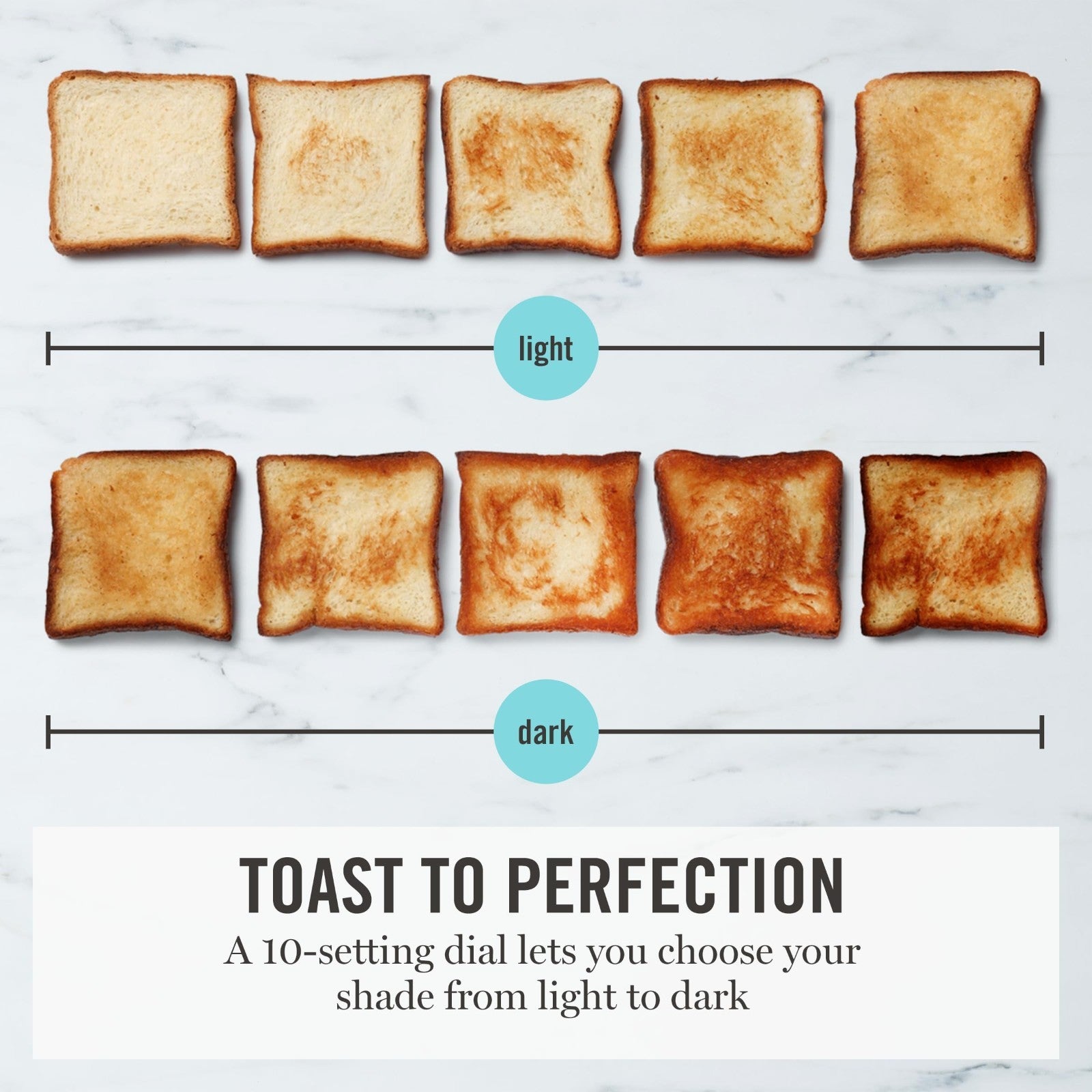 2-Slice Long Slot Toaster - Extra Wide for Sourdough & Bagels, 10 Shade Settings6