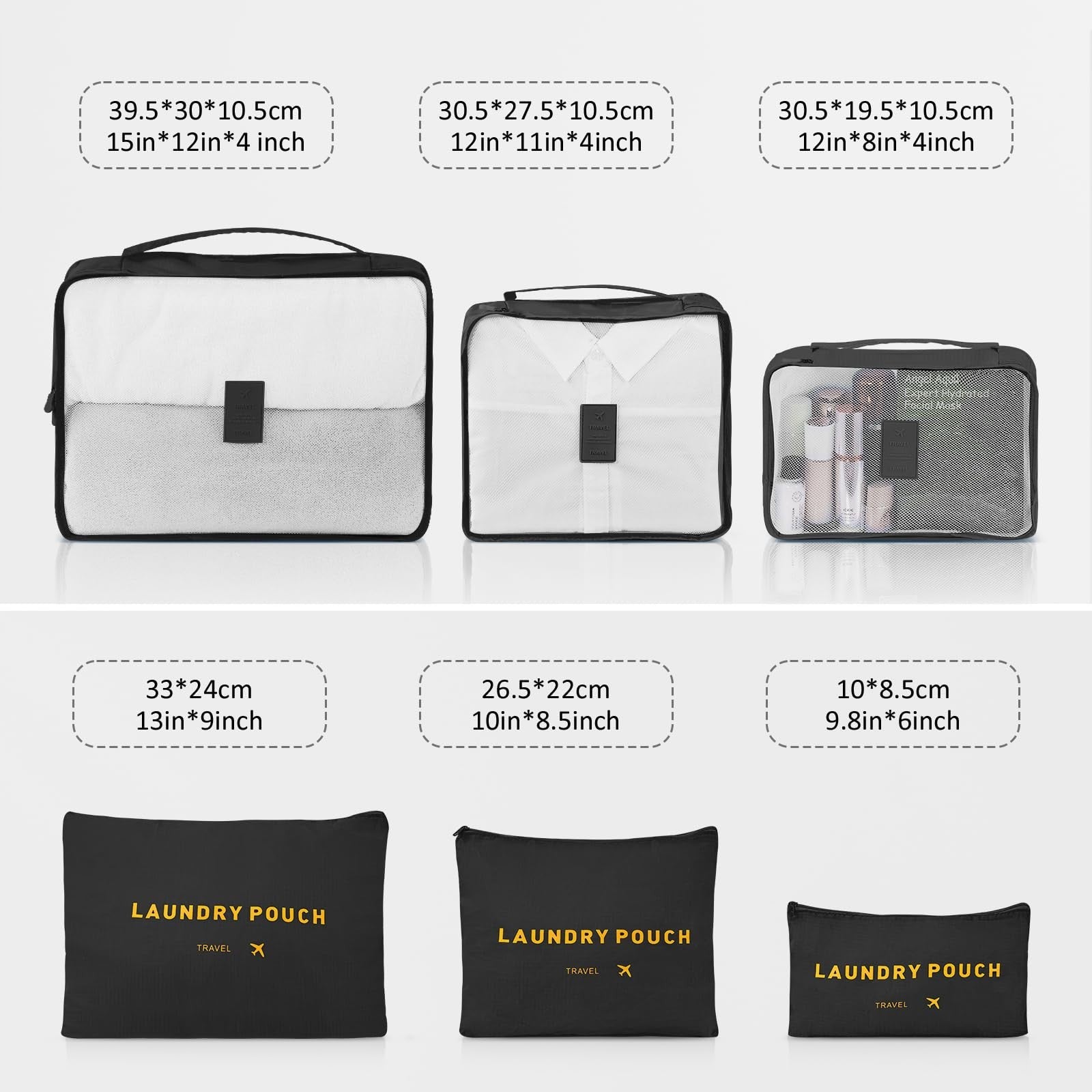 2 Piece Luggage Set - 20" & 28" Hardshell Suitcases with Spinner Wheels & Travel7
