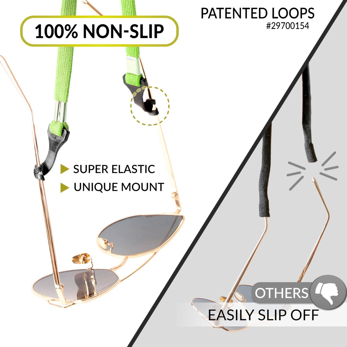 Eyeglass Holder Strap - 4 Pcs Neck Lanyard Cords for Sunglasses & Glasses - Gree5