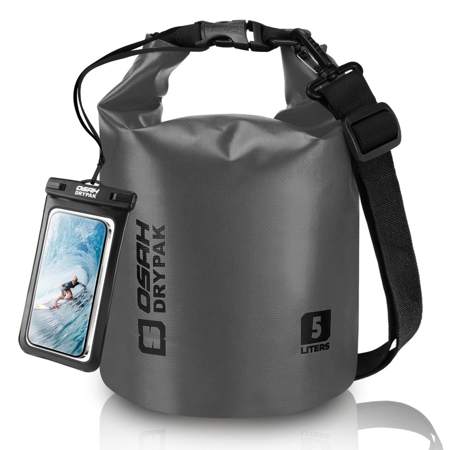 Waterproof Dry Bag - Lightweight Roll Top Backpack, 5L-40L for Travel, Kayaking,0