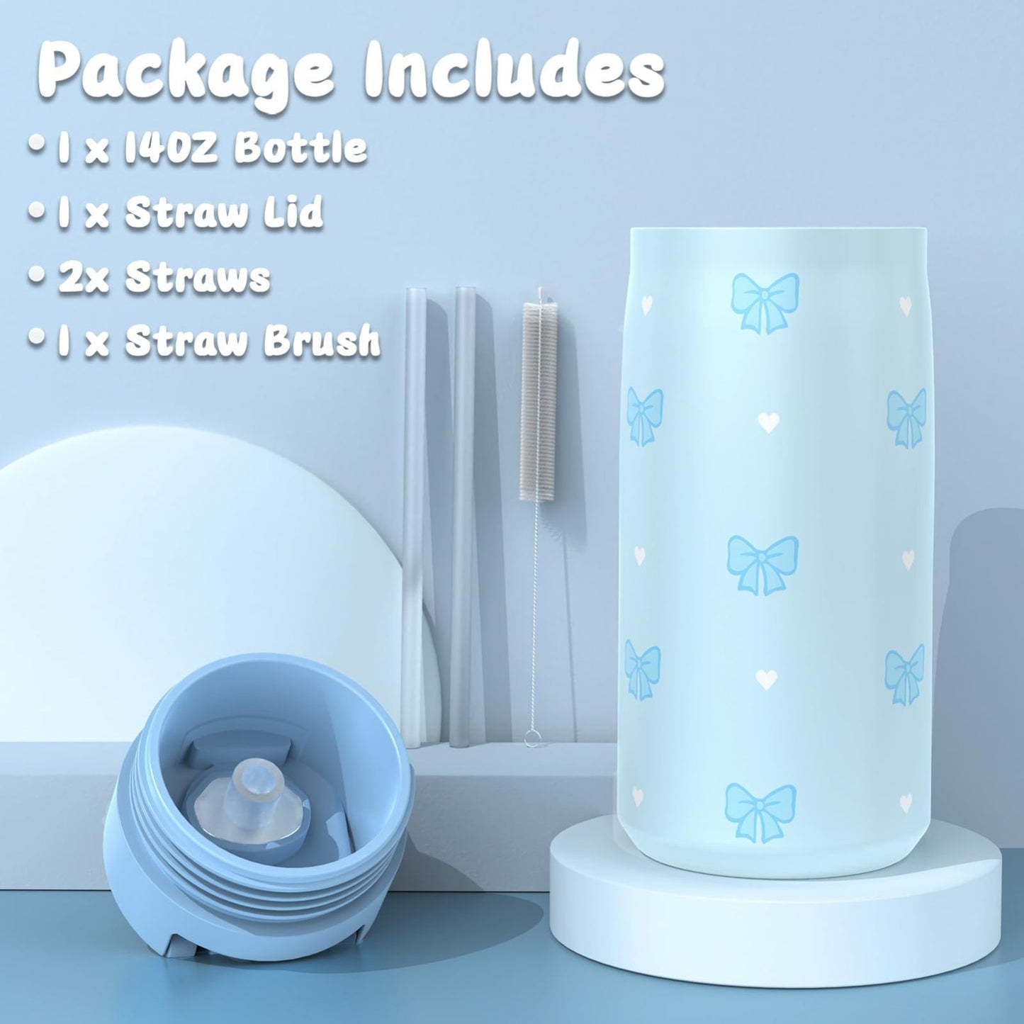 Girls Backpack Set 4PCS   Includes 14oz Water Bottle, Lunch Bag & Pencil Case5