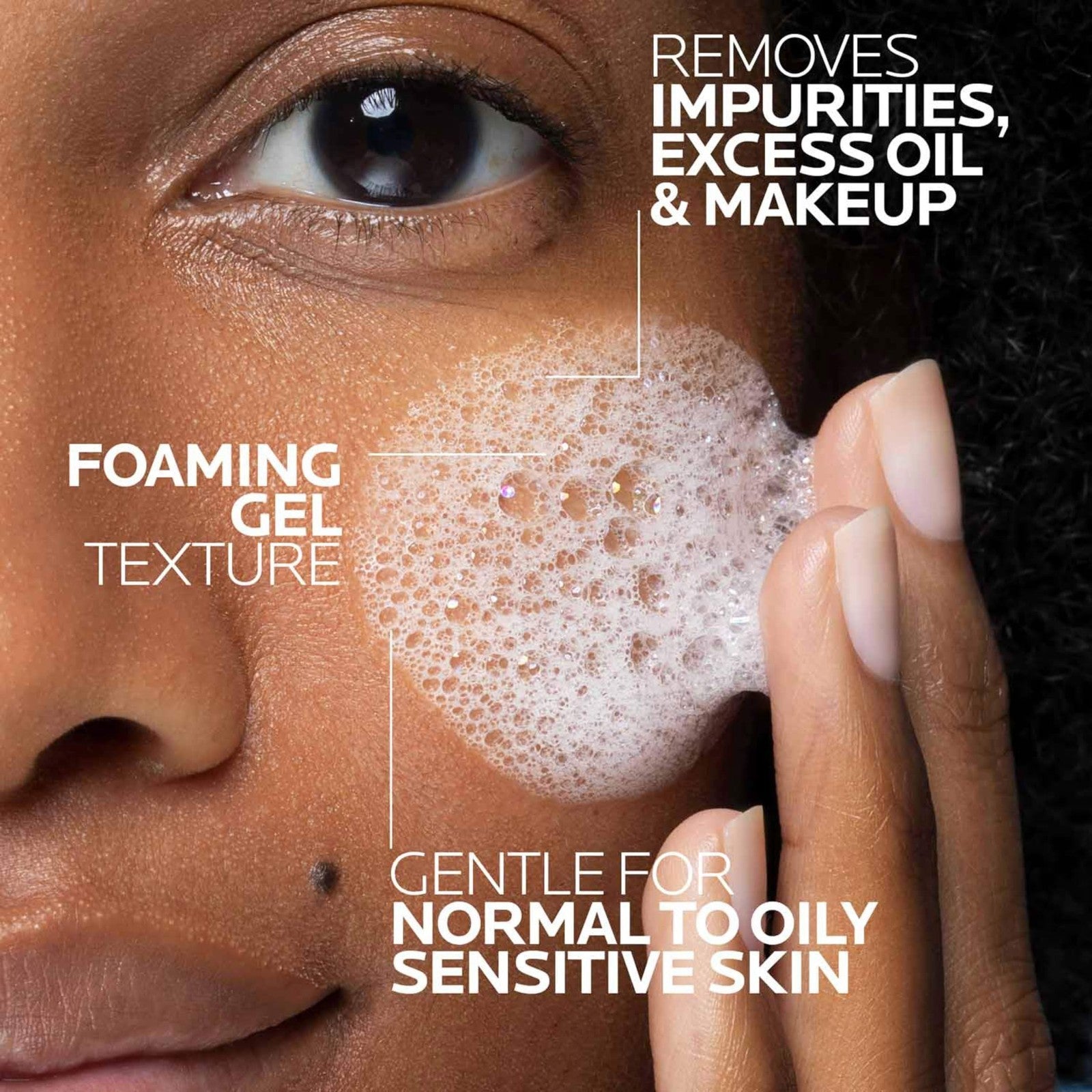 Oil-Free Foaming Facial Cleanser for Sensitive Skin with Niacinamide & Ceramides3