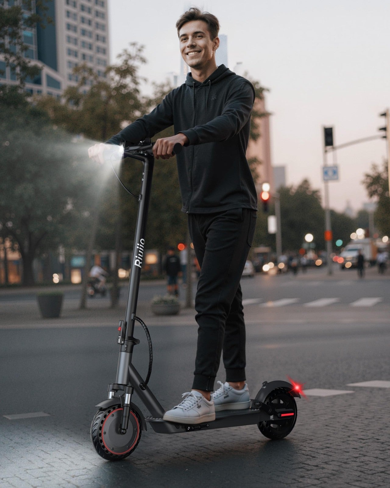 Powerful Electric Scooter 350W-500W, 9-22 MPH, 10-41 Mile Range, Dual Suspension8