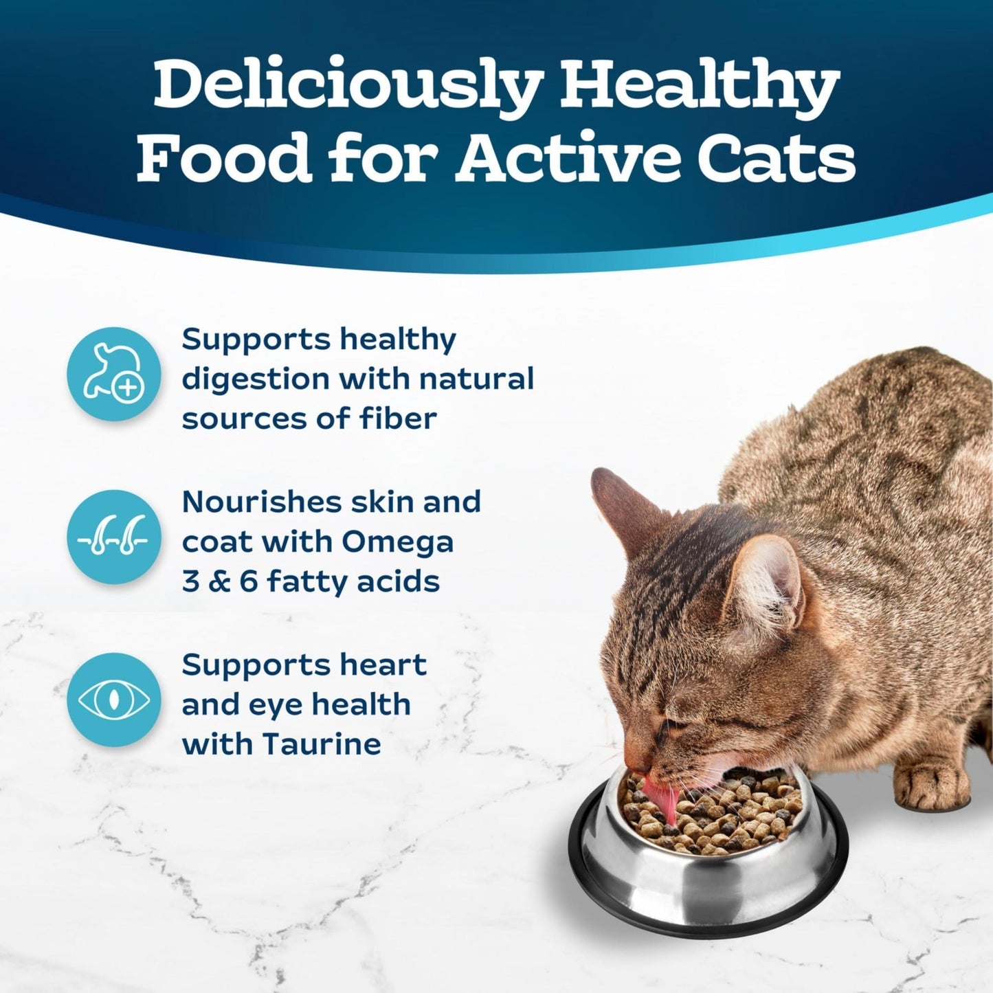 Premium Chicken & Brown Rice Dry Cat Food, 7 lb   Healthy, Grain Free Formula3